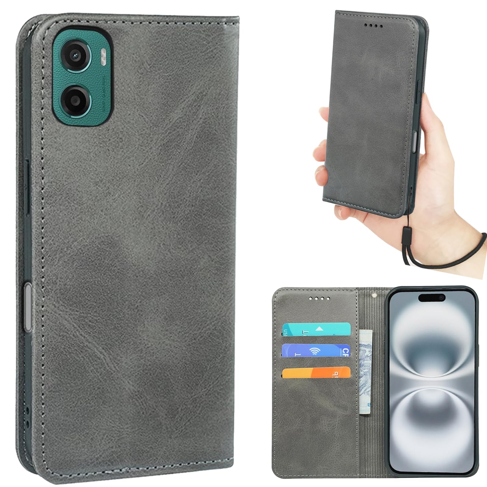 Amazon.co.jp: Moto G05 ケース 手帳型 【ストラップ 一本付