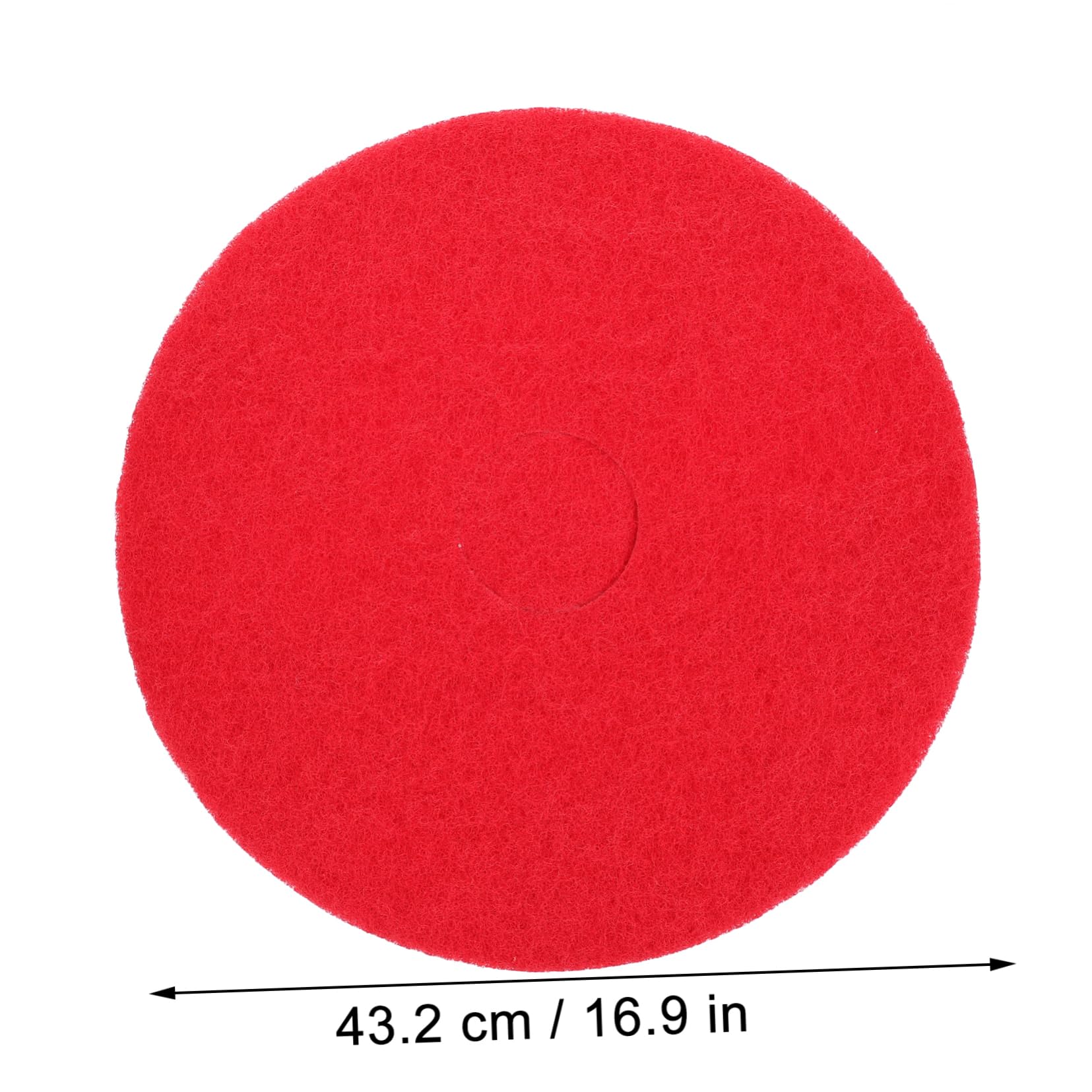 SHERCHPRY Ergonomic Floor Cleaning Pad Red Floor Scrubber Pad for Hardwood Marble