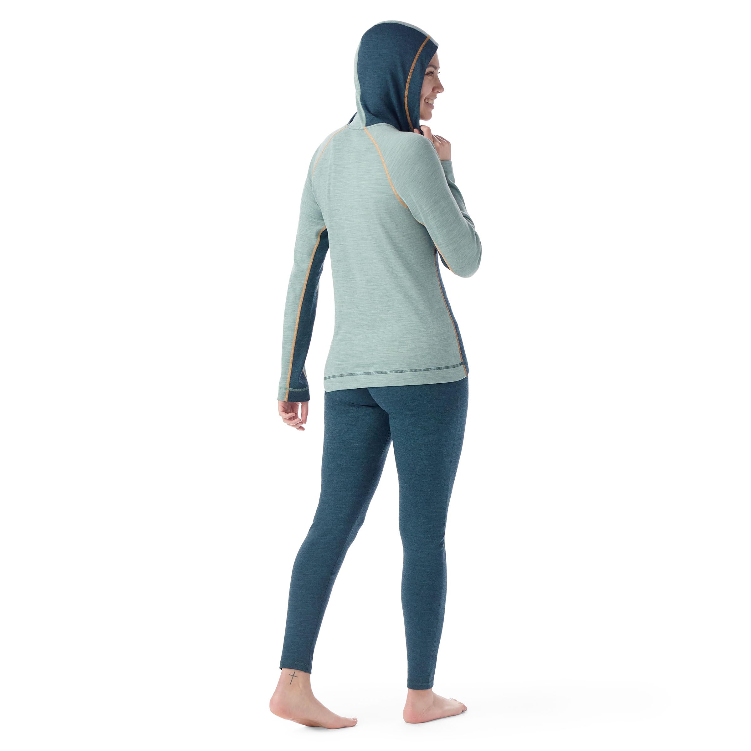 Smartwool Damen Classic Thermal Merino Longsleeve, Twilight-Arctic Green, S