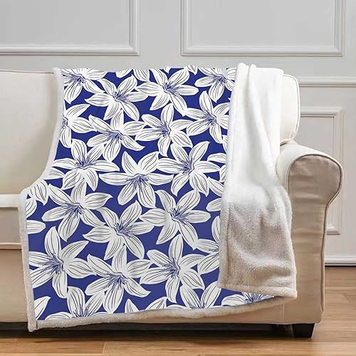 Miniatura 7 de Yellow Retro Cobijas Calientes para Invierno Flannel Blanket Cozy Room Decor for Camping Bed Baby Size 39In x 59In