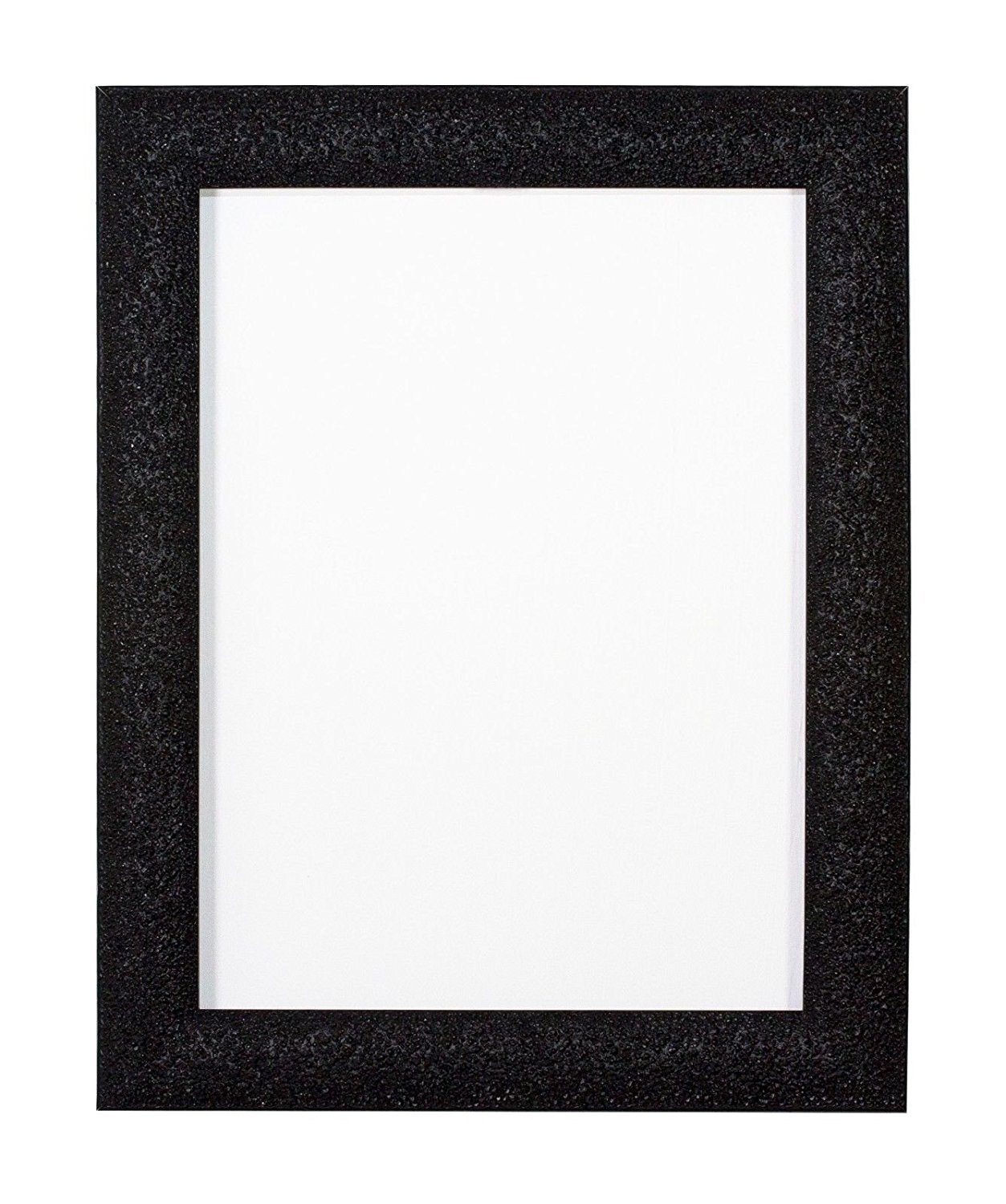 Memory Box Stardust Range Decor Picture/Photo/Poster frame with Real Glass - Moulding 24mm Wide and 12mm Deep - (25.4 x 20.3cm) Black 10" x 8"