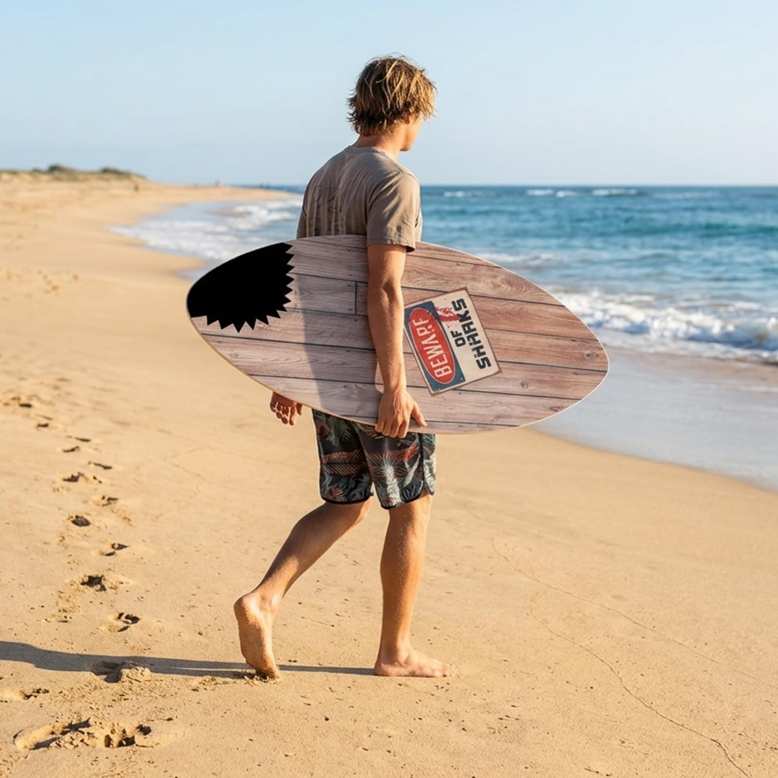seething 35 Inch Skimboard with High Gloss Coat Wood Skim Board for Beginners,Kids, Teenagers, Adults and All Skimming