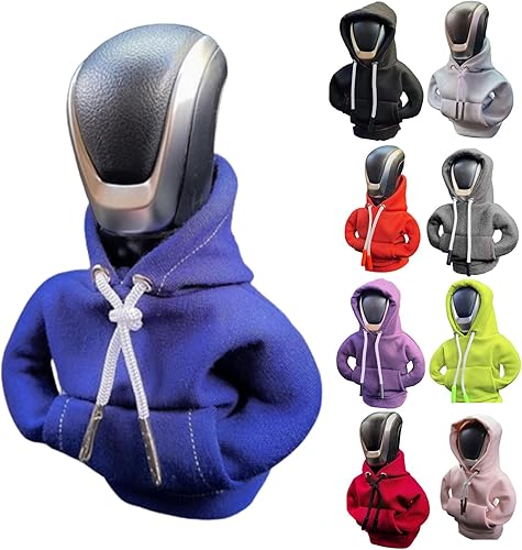 Miniatura 8 de NTING Sudadera con capucha para palanca de cambios de automóvil, funda para palanca de cambios, sudadera con capucha para palanca de cambios de