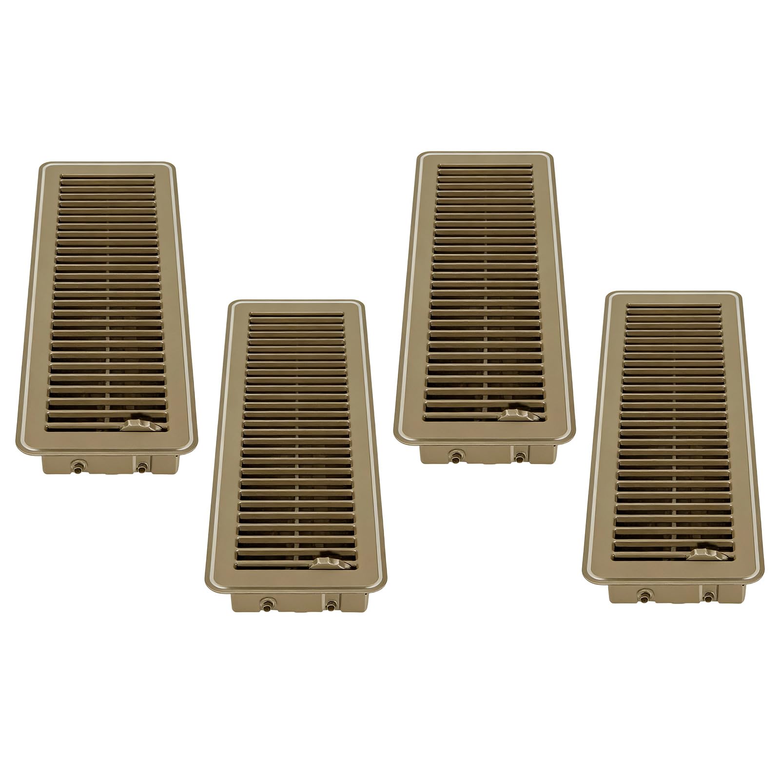 4Pcs High Efficiency Vent Grille Rustproof Air Cover Metal Floor Register Cover with Adjustable Airflows Rustproof Air