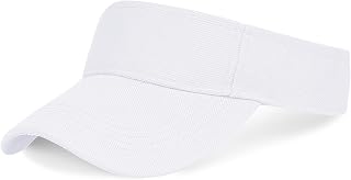 Marrywindix Adjustable Athletic Visor Hat - Breathable Sun Visor Cap for Men & Women, One Size Fits Most Sports