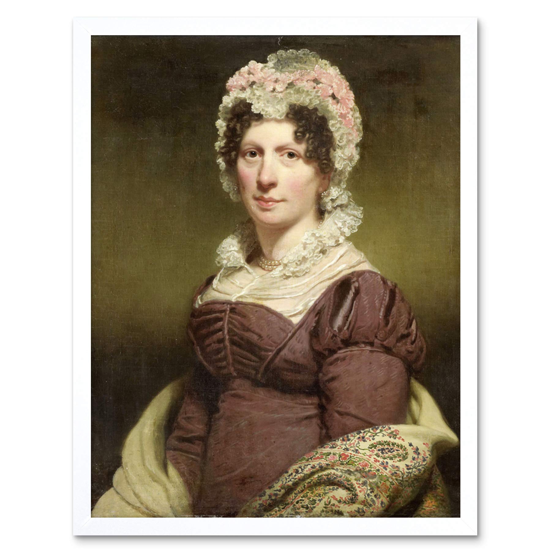 Artery8 Charles Howard Hodges Portrait Of A Woman Painting Art Print Framed Poster Wall Decor 12x16 inch