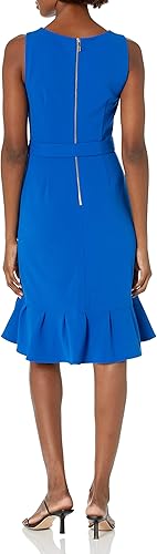 Calvin klein blue ruffle dress Clearance
