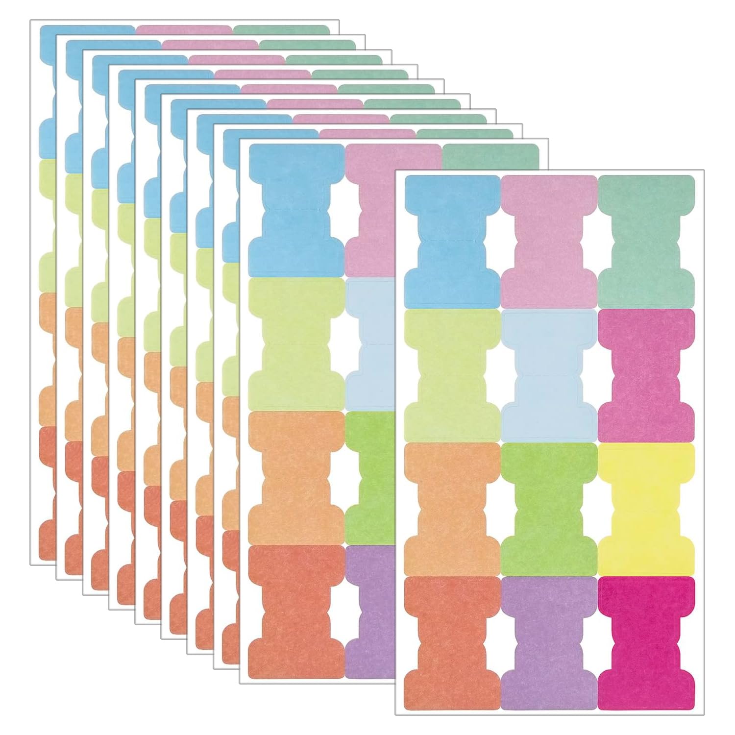 Marcadores Adhesivos 120 Piezas, Pestañas Autoadhesivas Doble Cara, Notas de Papel para Escribir, Marcador de Página, 12 Colores