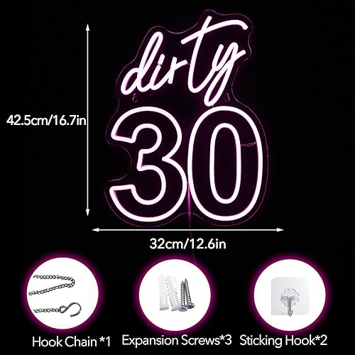 Miniatura 7 de Noasktt Letrero de neón de Follow Your Dreams, luces de neón para decoración de pared, con interruptor regulable, letreros de neón LED rosa