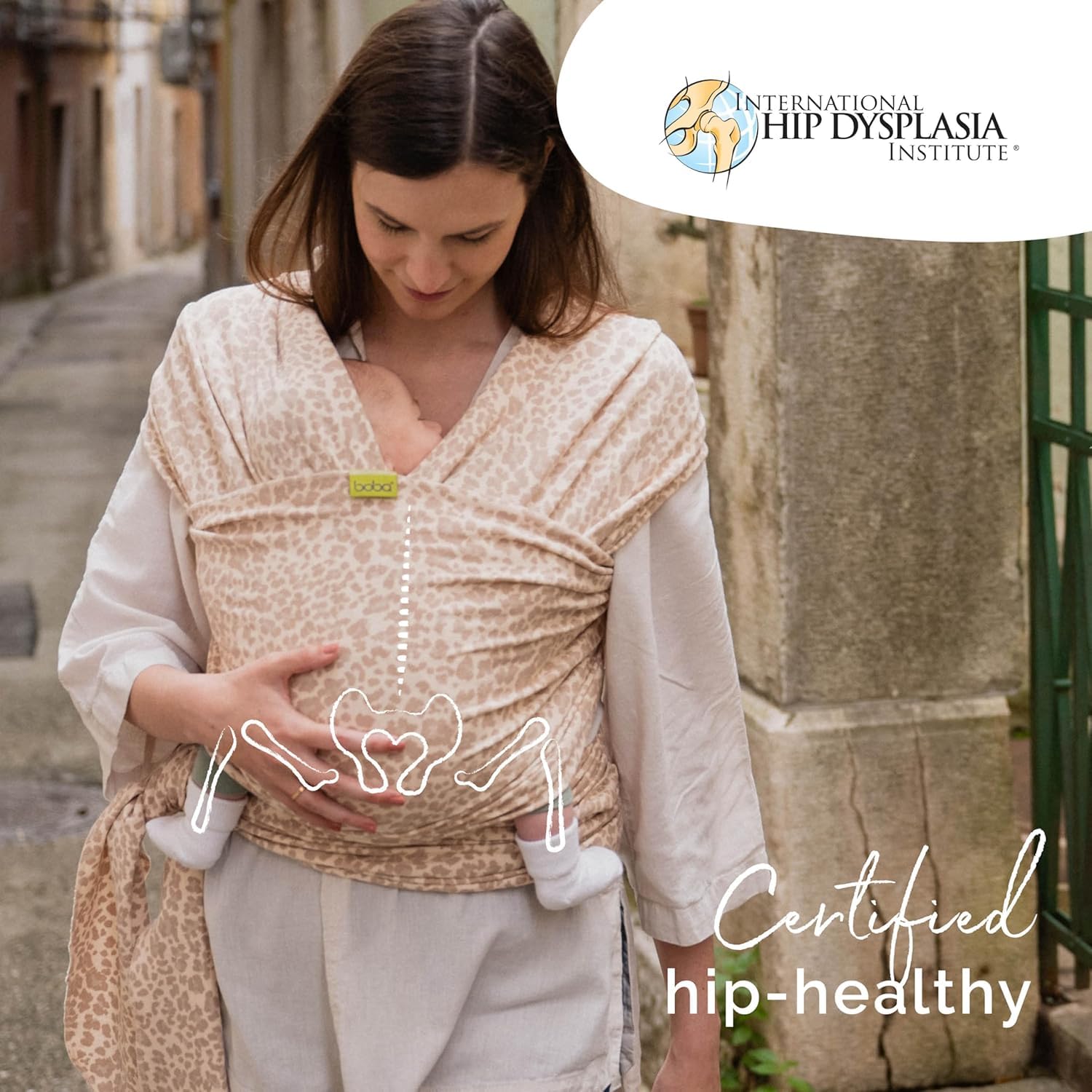 Boba Écharpe de portage extensible pour bébé du nouveau-né au tout-petit – Écharpe de transport pour bébé – Mains libres – Porte-bébé – Porte-bébé du nouveau-né à l'tout-petit de 3,2 à 15,9 kg - 5