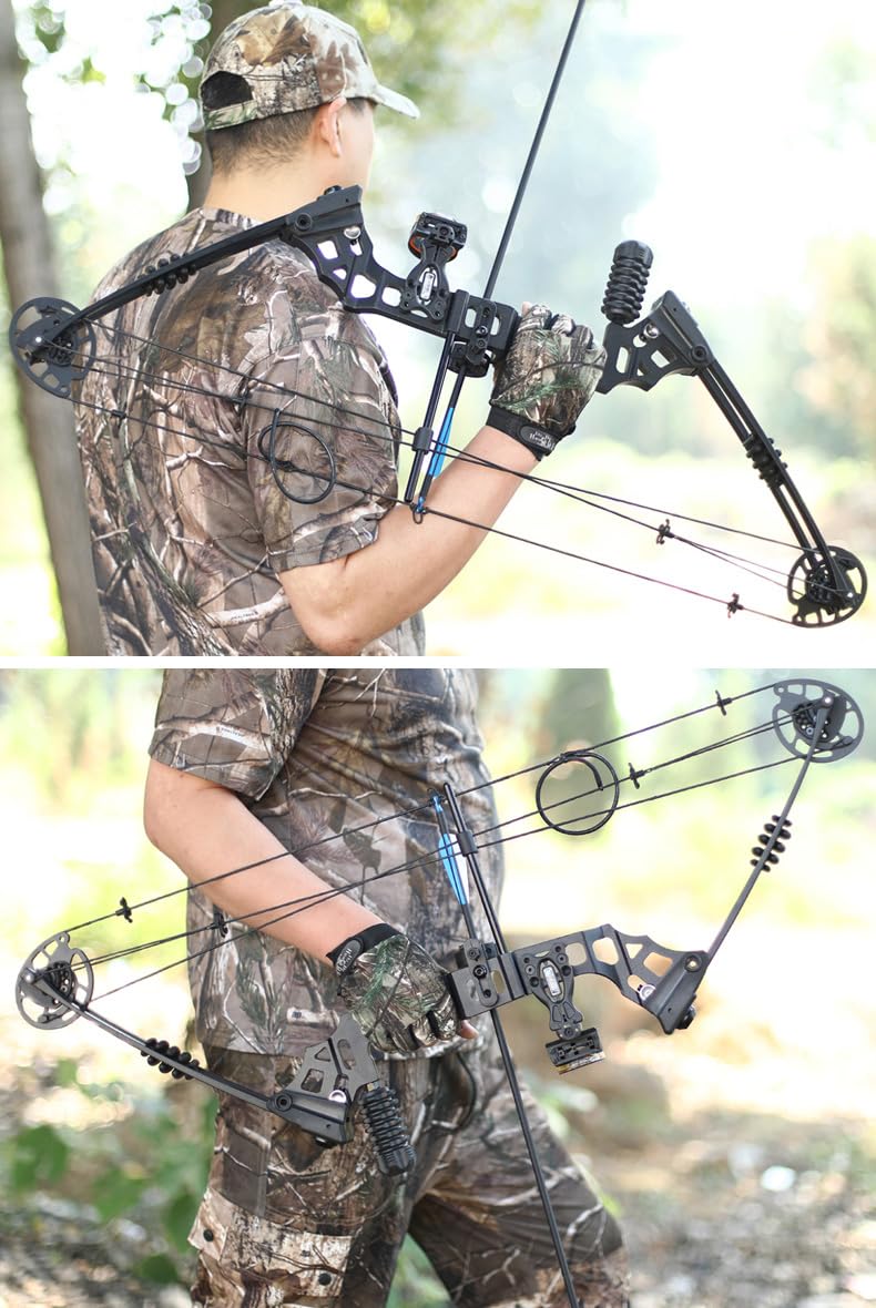 Ensemble d'arc compound de tir à l'arc, 40 LB réglable, arc à poulies de chasse