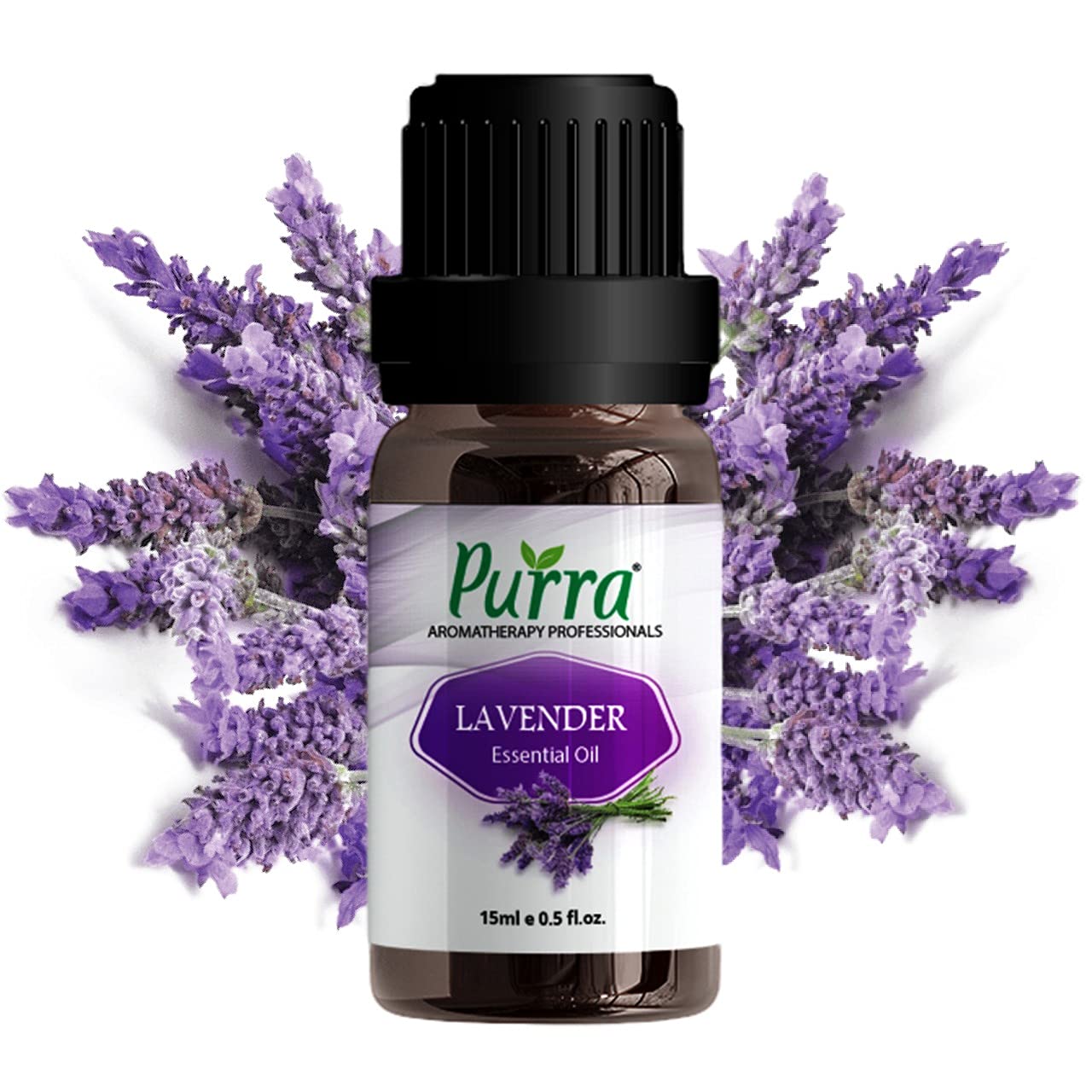 Purra Lavender Essential Oil For Hair Growth Topical For Dry Skin & Dry Scalp Inhale To Ease