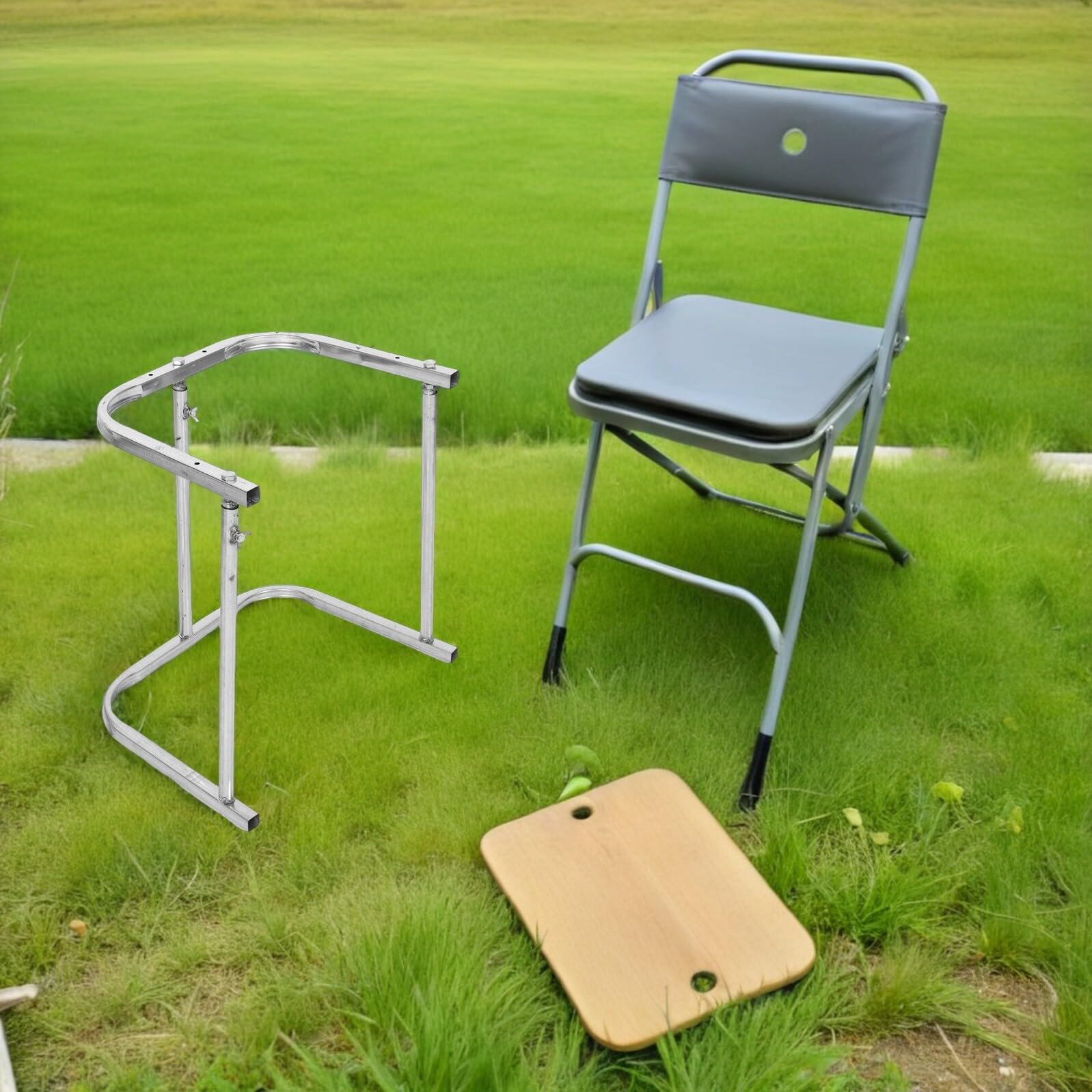 TOYANDONA Soporte para Bolsas de Basura Plegable de Metal Resistente Marco para Bolsas de Hojas al Aire Libre Adecuado para Jardín Camping y Limpieza Exterior
