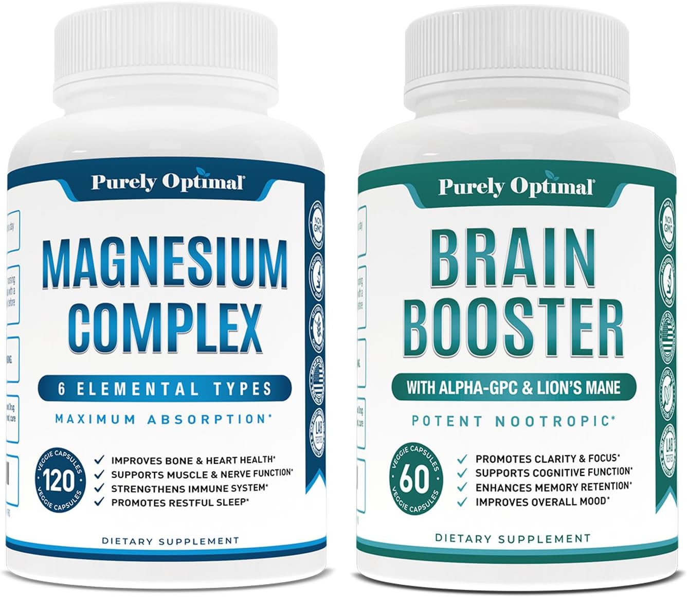 Magnesium Complex Supplement Citrate, Malate, Taurate