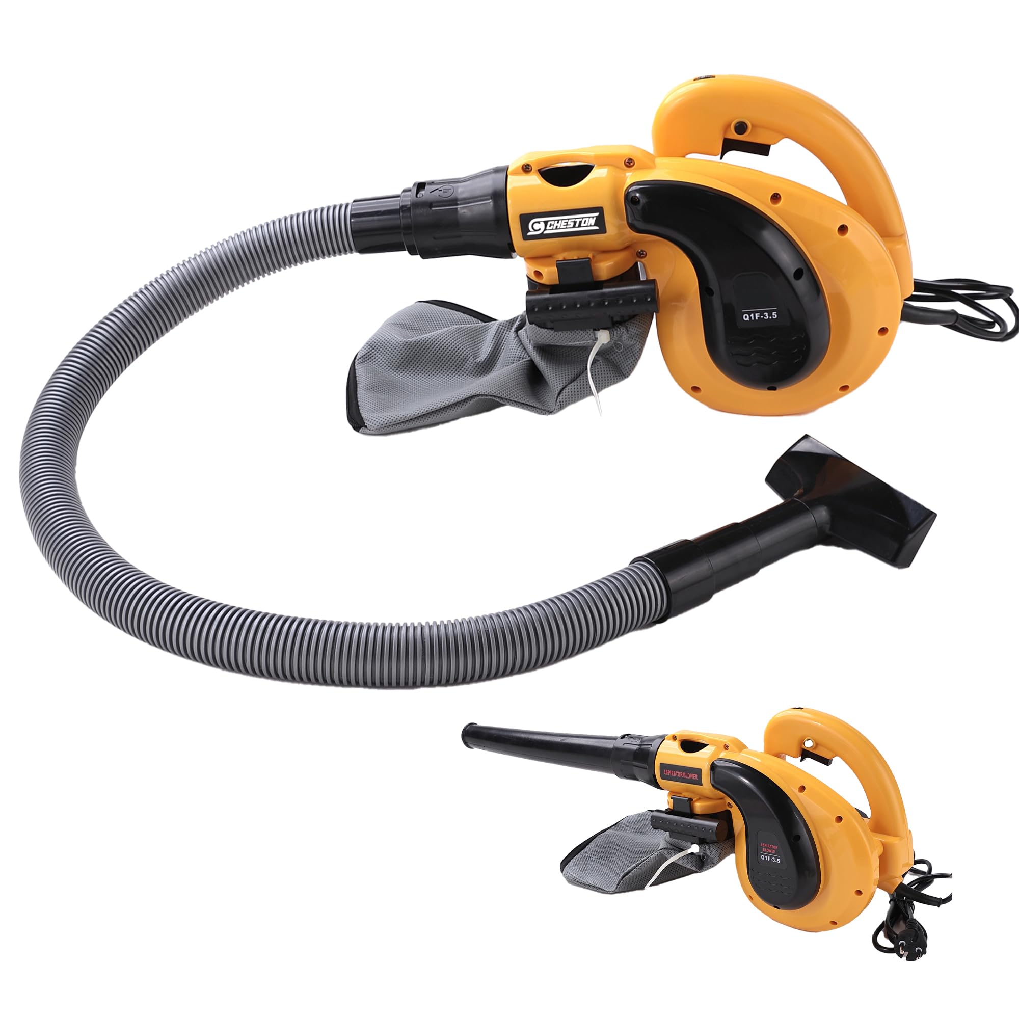 Cheston 1080W Variable Speed Air Blower for Home|Speed 16000RPM Air Volume 3.8m³/min| Blower and Vacuum Cleaner 2 in 1 Function|with Additional Dust Pipe as a Dust Cleaner Machine (Yellow) (B0CGDY9TMF) Amazon Price History, Amazon Price Tracker