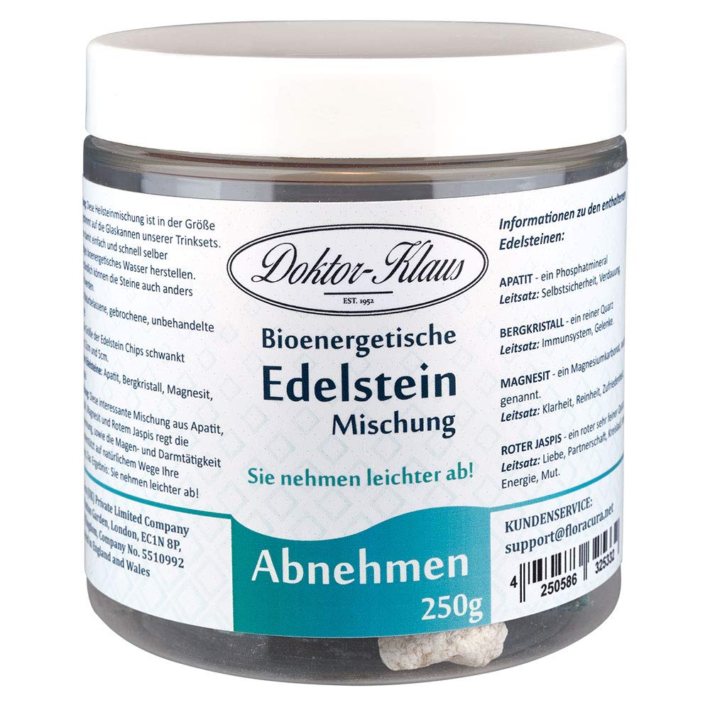 Edelsteinmischung Abnehmen (Apatit, Bergkristall, Magnesit, Roter Jaspis), 250g