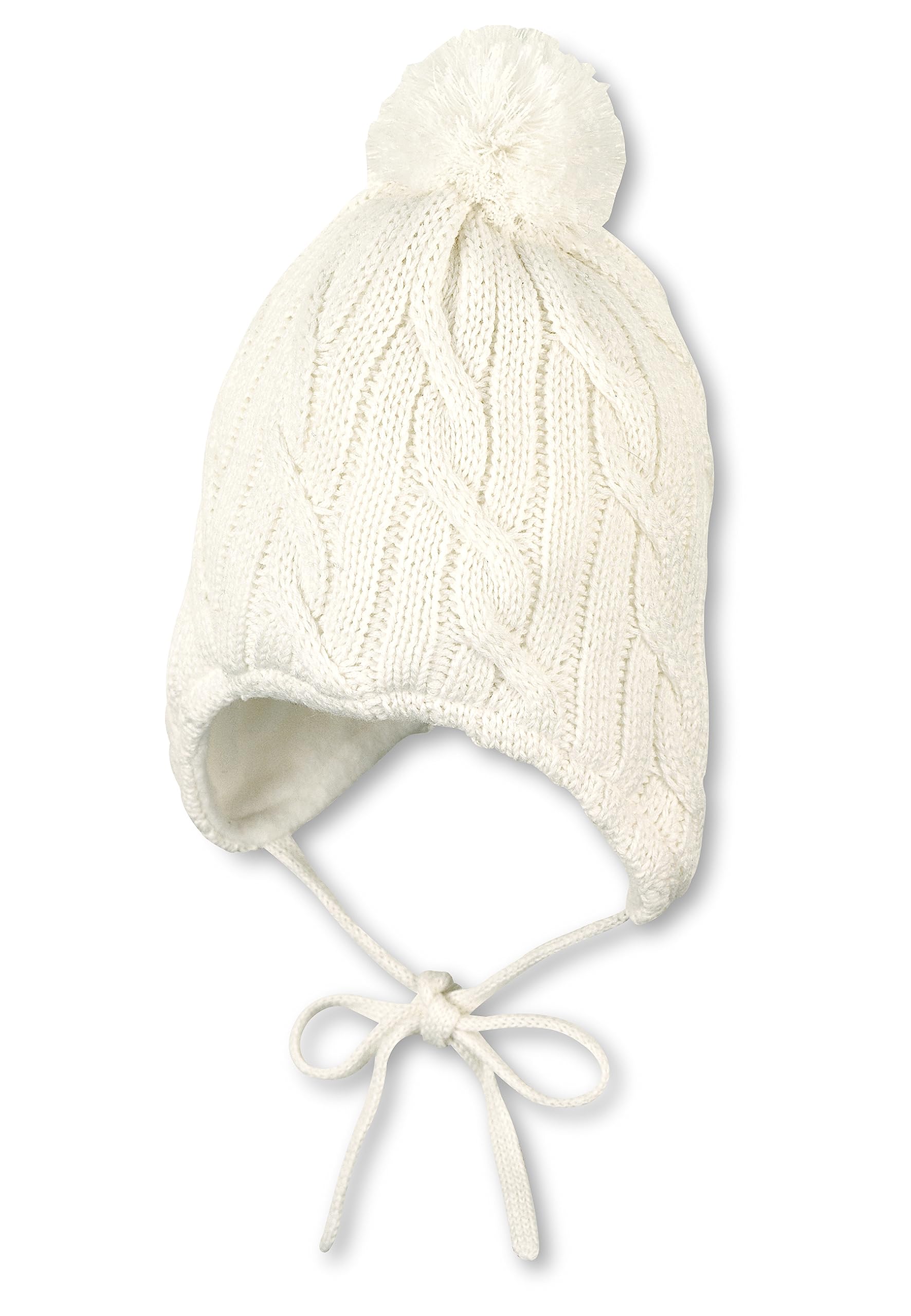 Sterntaler Mütze mit Bommel, Strickmütze mit Bommel