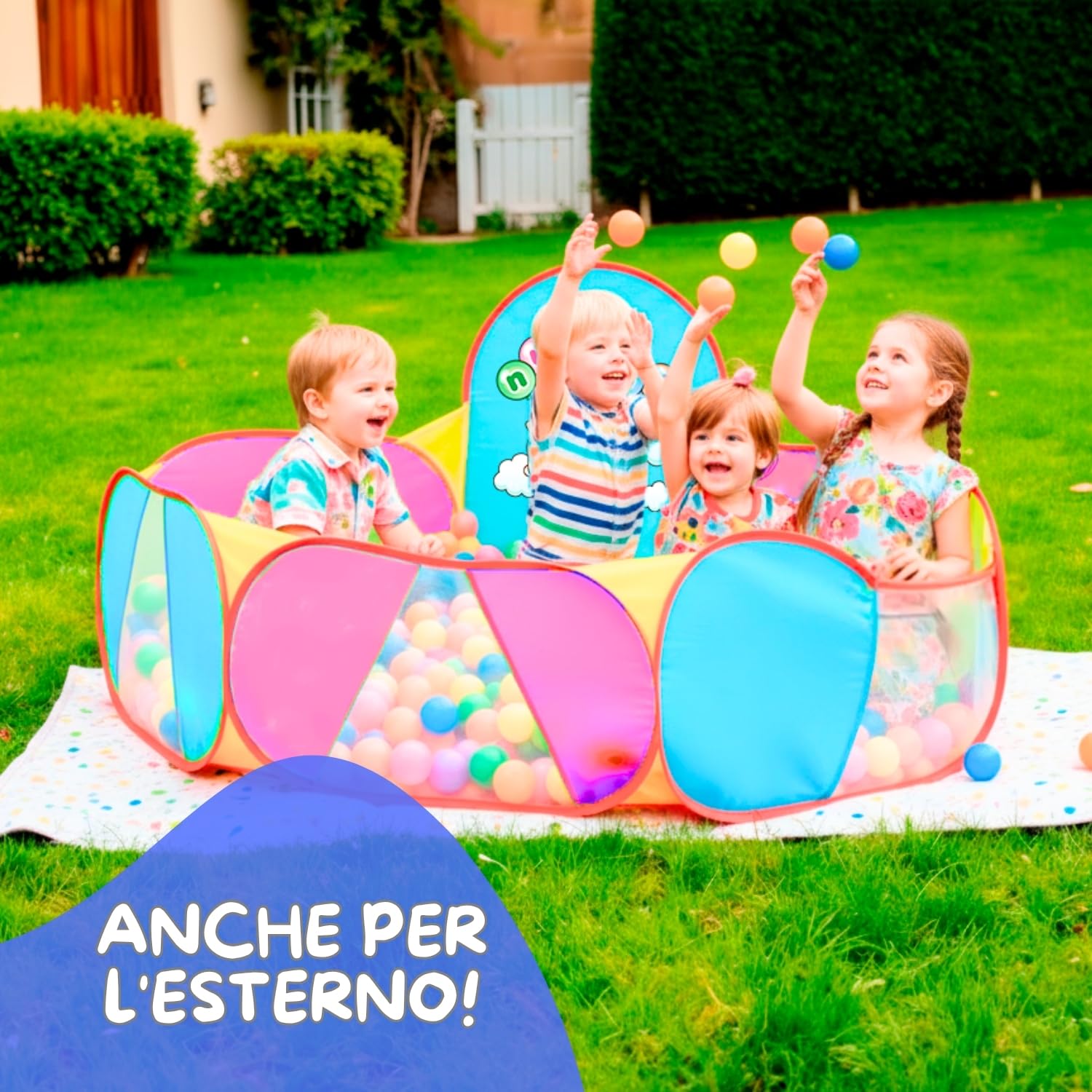 Vasca per palline per bambini, vasca da bagno per bambini (palline non incluse) T-1106bg