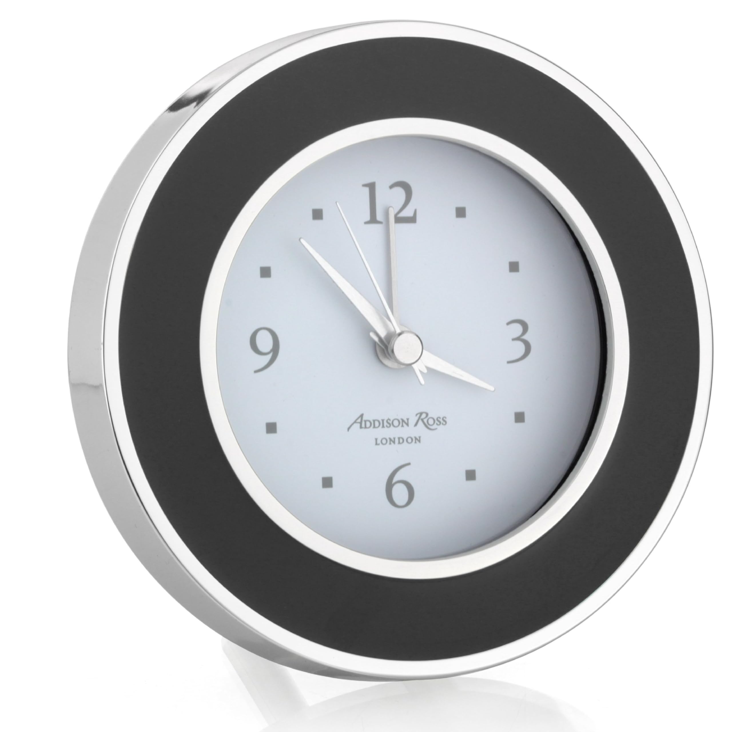 Addison Ross Ltd Uk Black/Silver & Alarm Clock