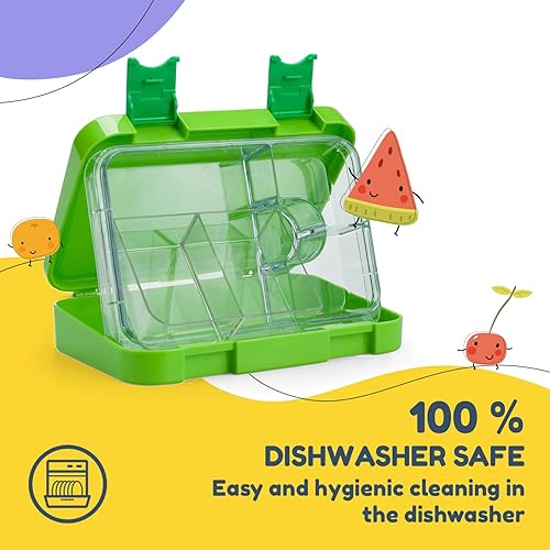 Miniatura 4 de schmatzfatz Lonchera Bento para niños, fiambrera para niños, lonchera Bento para guardería, contenedores de lonchera para niños, materiales seguros