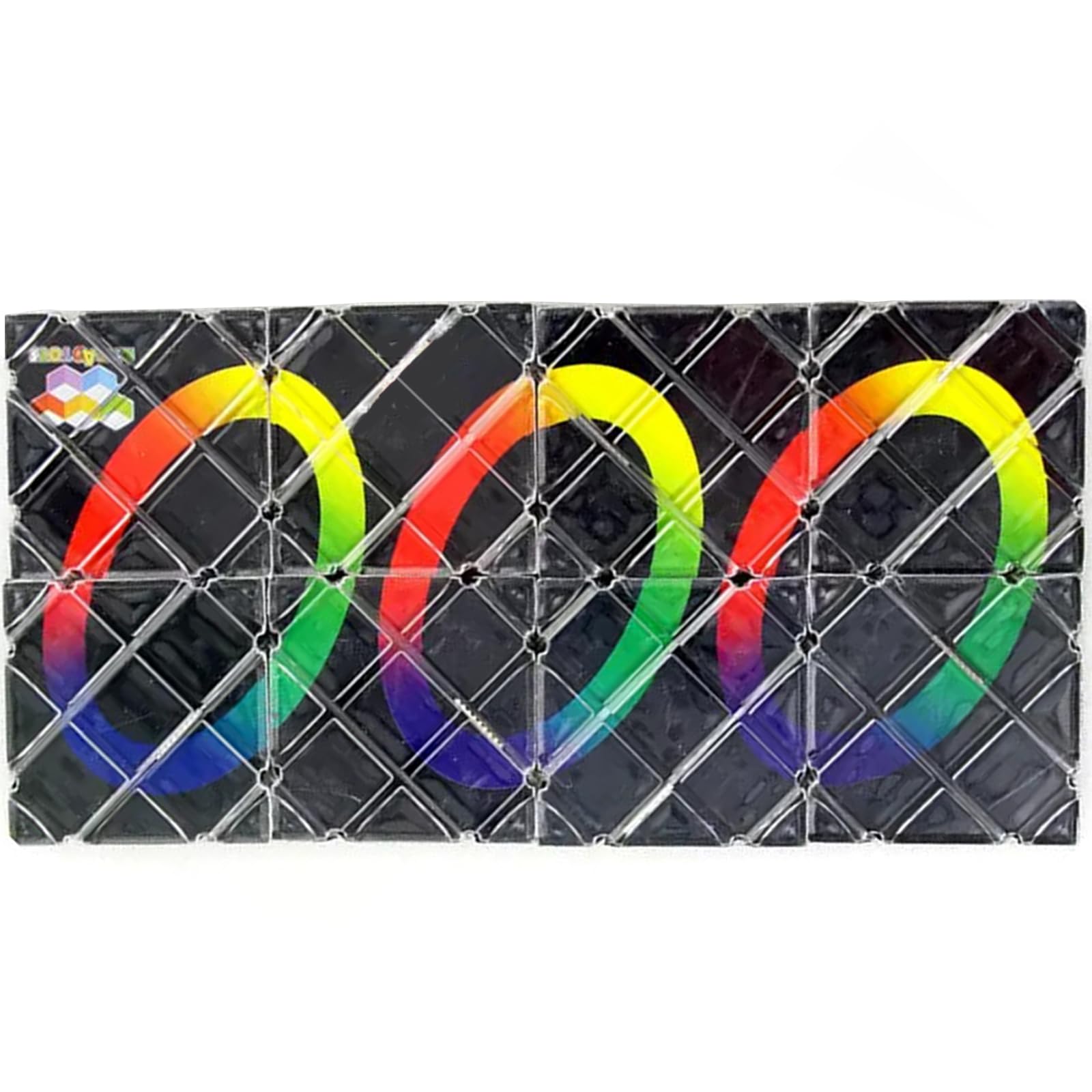 Xrten 8 Panels 3 Rings Puzzle Cube Twisty, Sensory Toy Transforms Into Many Shape