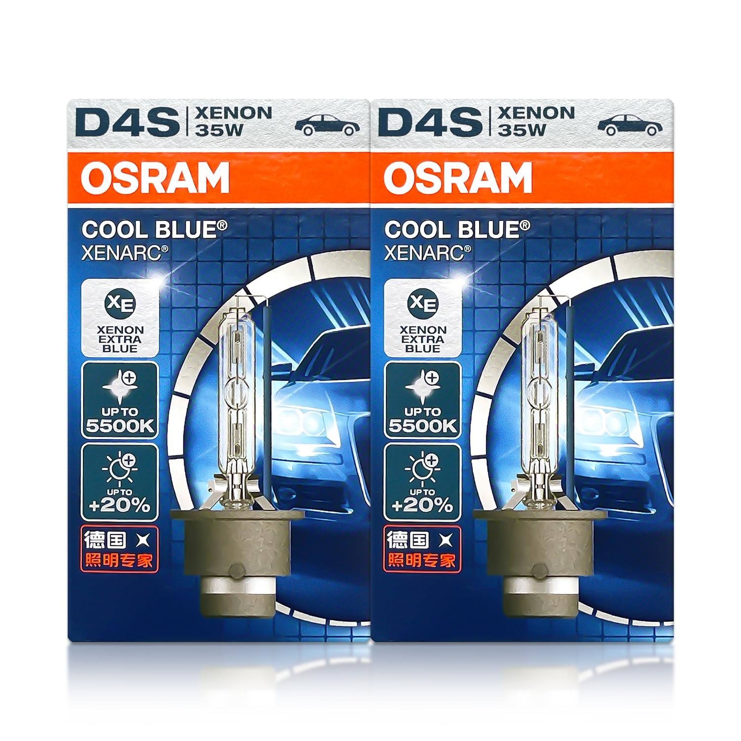 Amazon.com: OSRAM Xenarc D4S Cool Blue HID Xenon Headlight Bulbs