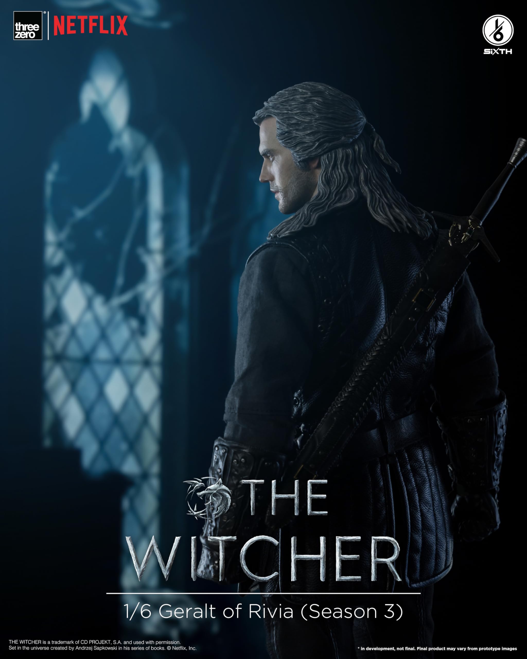 Threezero The Witcher: Geralt of Rivia (Stagione 3) Action Figure in scala 1:6