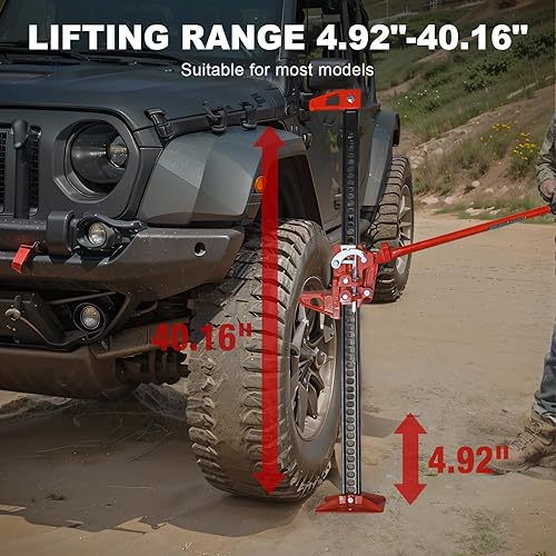 Miniatura 2 de Gato hidráulico para campo Torin de 48pulgadas, hasta 7,000lb.