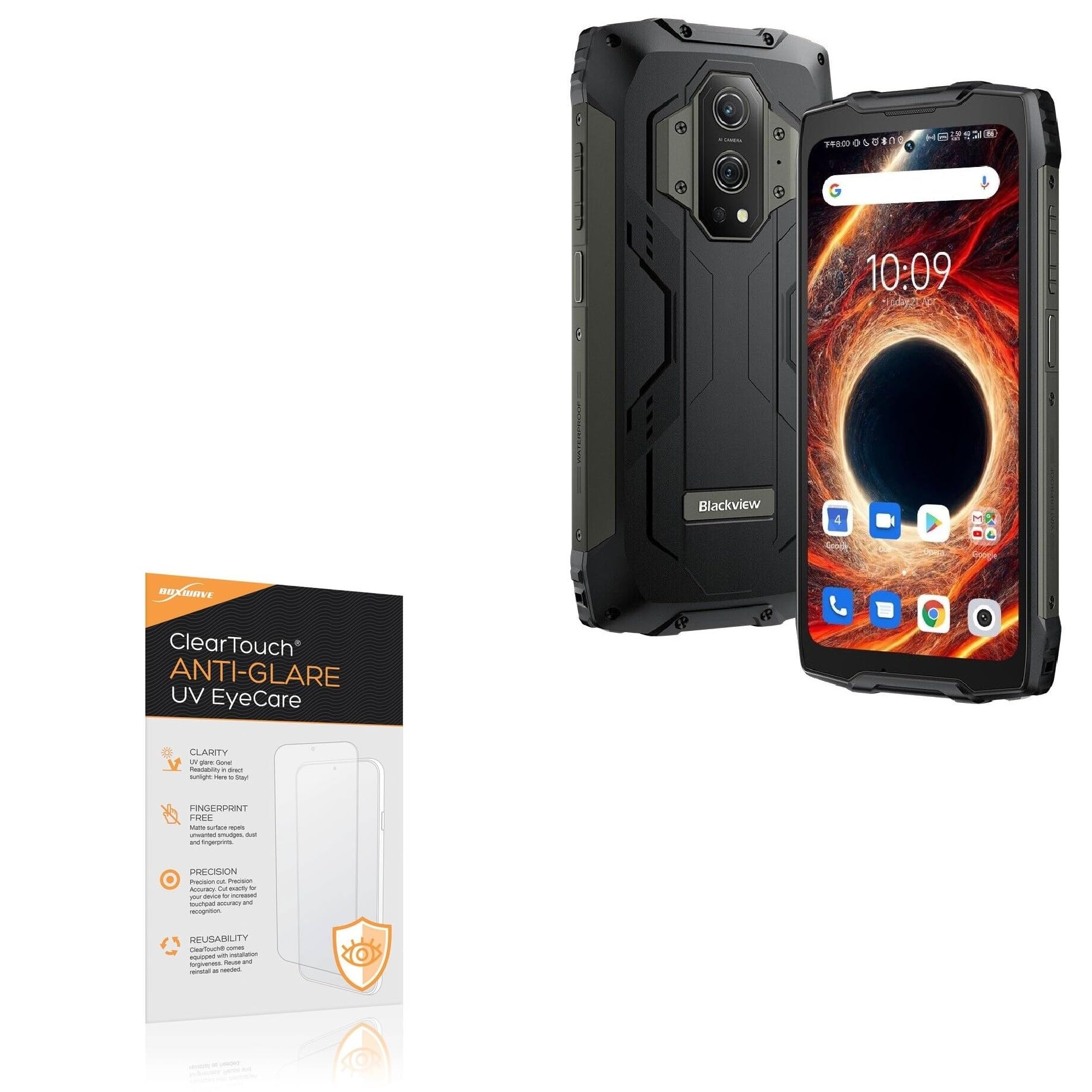 BoxWave Screen Protector Compatible With Blackview BV9300 - ClearTouch Anti-Glare Anti-UV EyeCare (2-Pack), Filters out Harmful Blue Light Reduce Fatigue