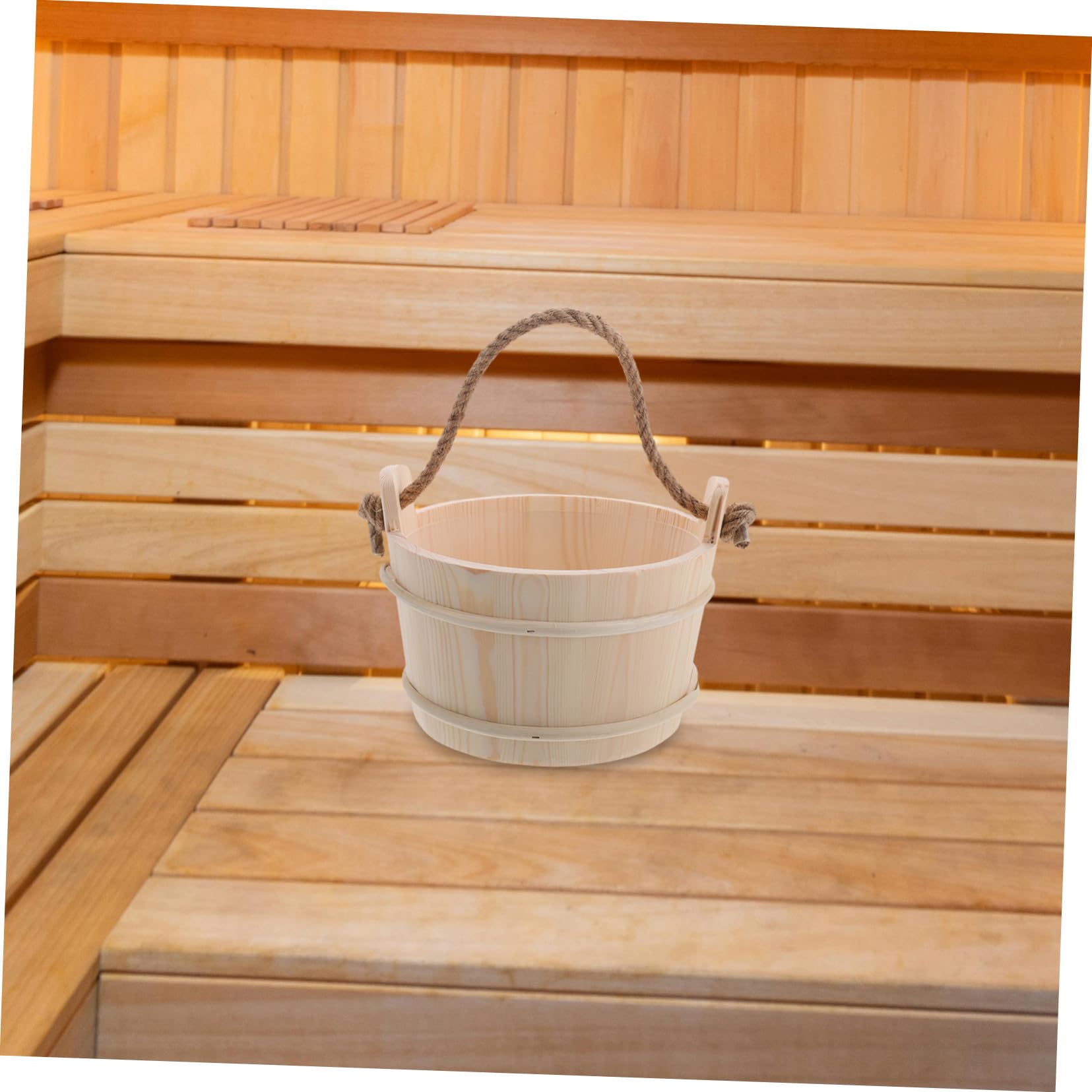 Sauna Eimer Satz mit Schöpfkelle für Spa und Bad