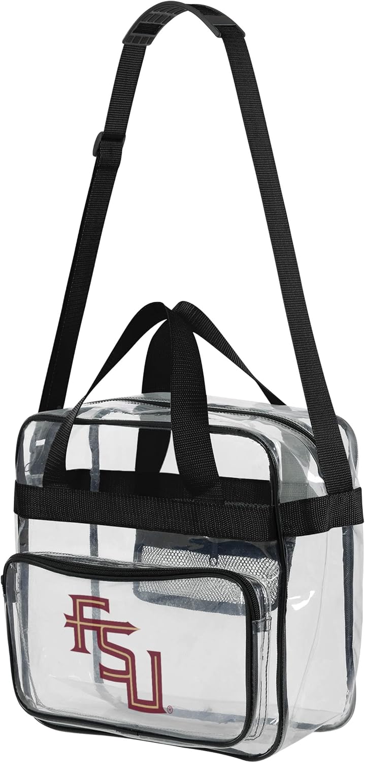 FOCO NCAA Team Logo Clear See Through Stadium High End Messenger Bag