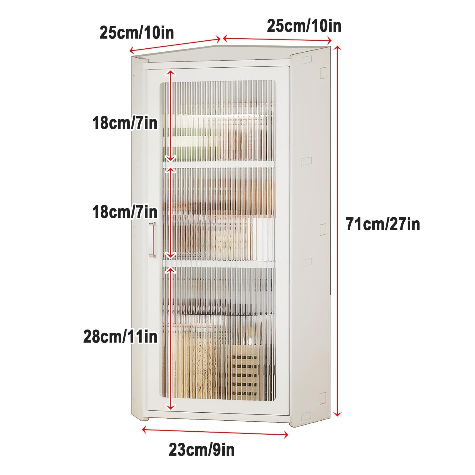 Mobili Bagno Sospesi, Pensile Sospeso, Armadio Angolare in PVC