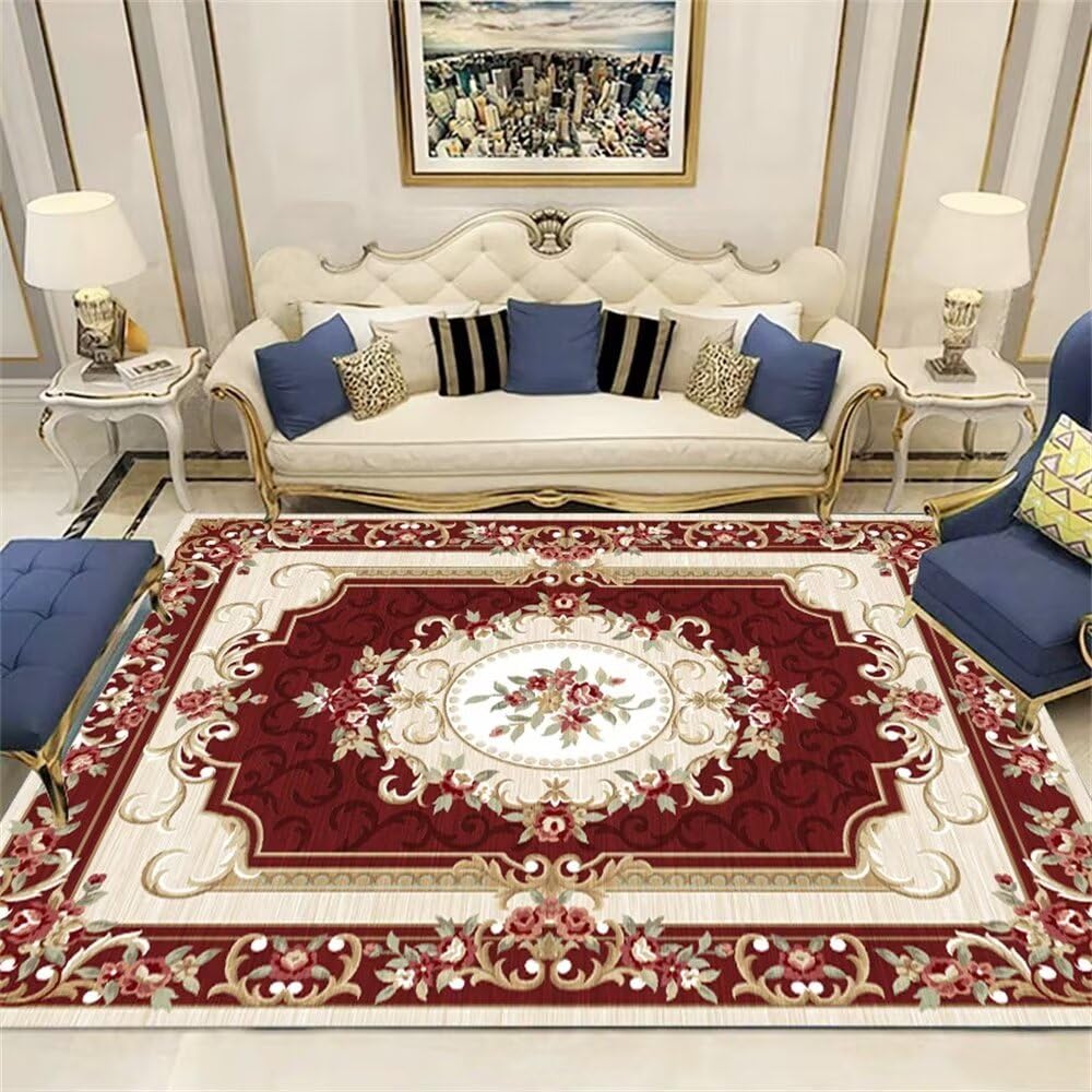 Tapis salon design moderne 200x260cm oriental et tapis de cuisine rectangulaire lavable