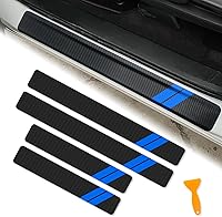 Vista 1 de Protector de Umbral de Puerta para Dodge Charger Challenger Durango Accesorios Protector de Entrada de Puerta de Automóvil con Raspador de Plástico