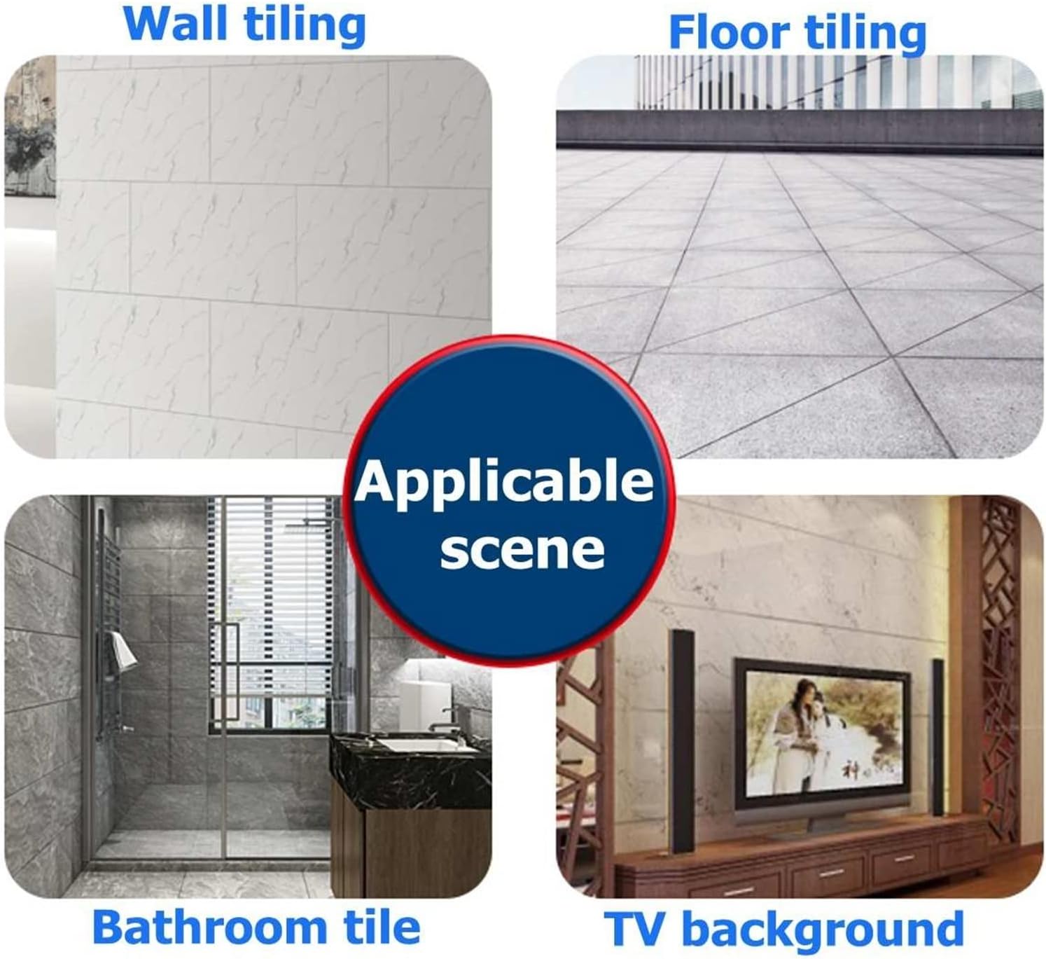 Countertop Installation Tool Portable Tile Vibrator for 100x100cm Tiles Floor Plaster Machine Tile Laying with Battery Automatic Floor Vibrator Leveling Tool (Color : 1x Battery)