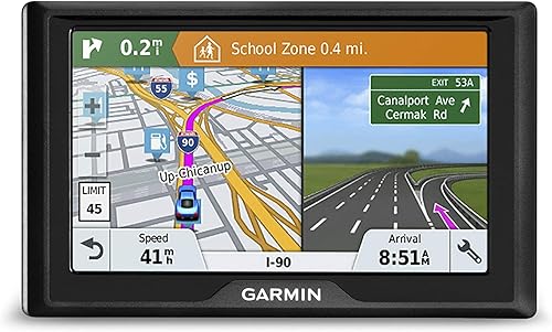 Garmin Drive 51 USA+CAN LMT-S Sistema de navegación GPS con mapas de por vida, tráfico en vivo y estacionamiento en vivo, alertas de conductor,