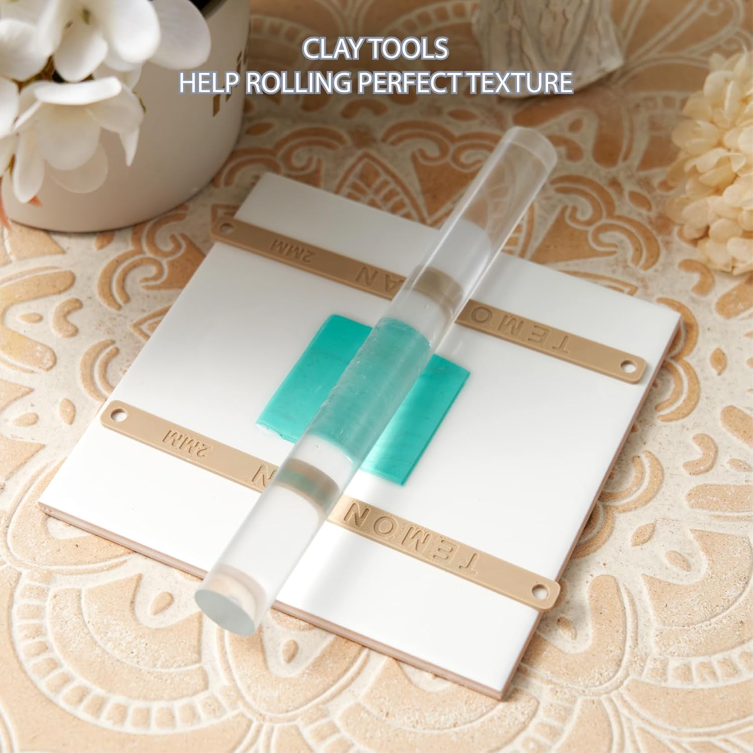 Rolling Pin Guides, Polymer Clay Depth Guide Set, 13 Thicknesses