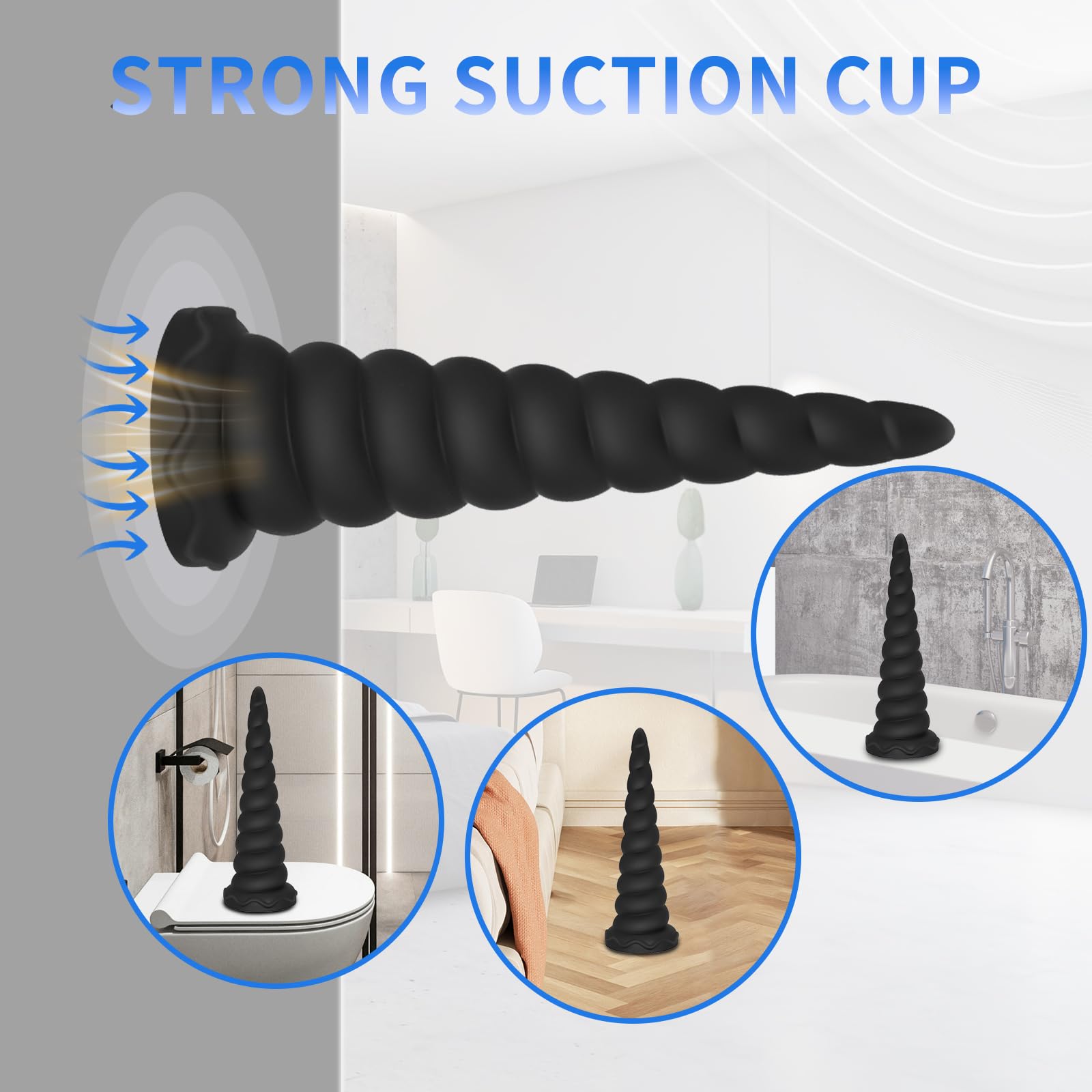 Anal Stretcher Trainer Big Anal Plug Anal Beads Adult Sex Toys for Women and Men, Large Butt Plug Training Cone Liquid Silicone Prostate Massager with Strong Suction Cup for Hands-Free Play