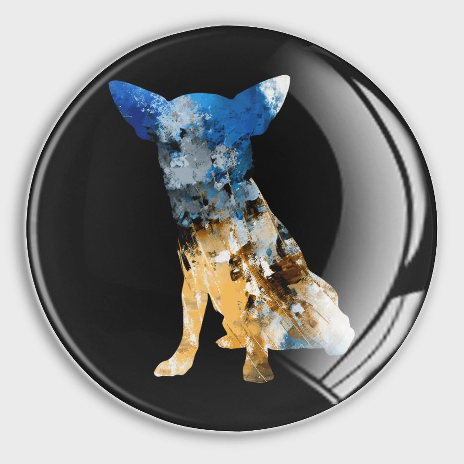 Aimants mignons Chihuahua aquarelle pour décorer le frigo et la boîte aux lettres