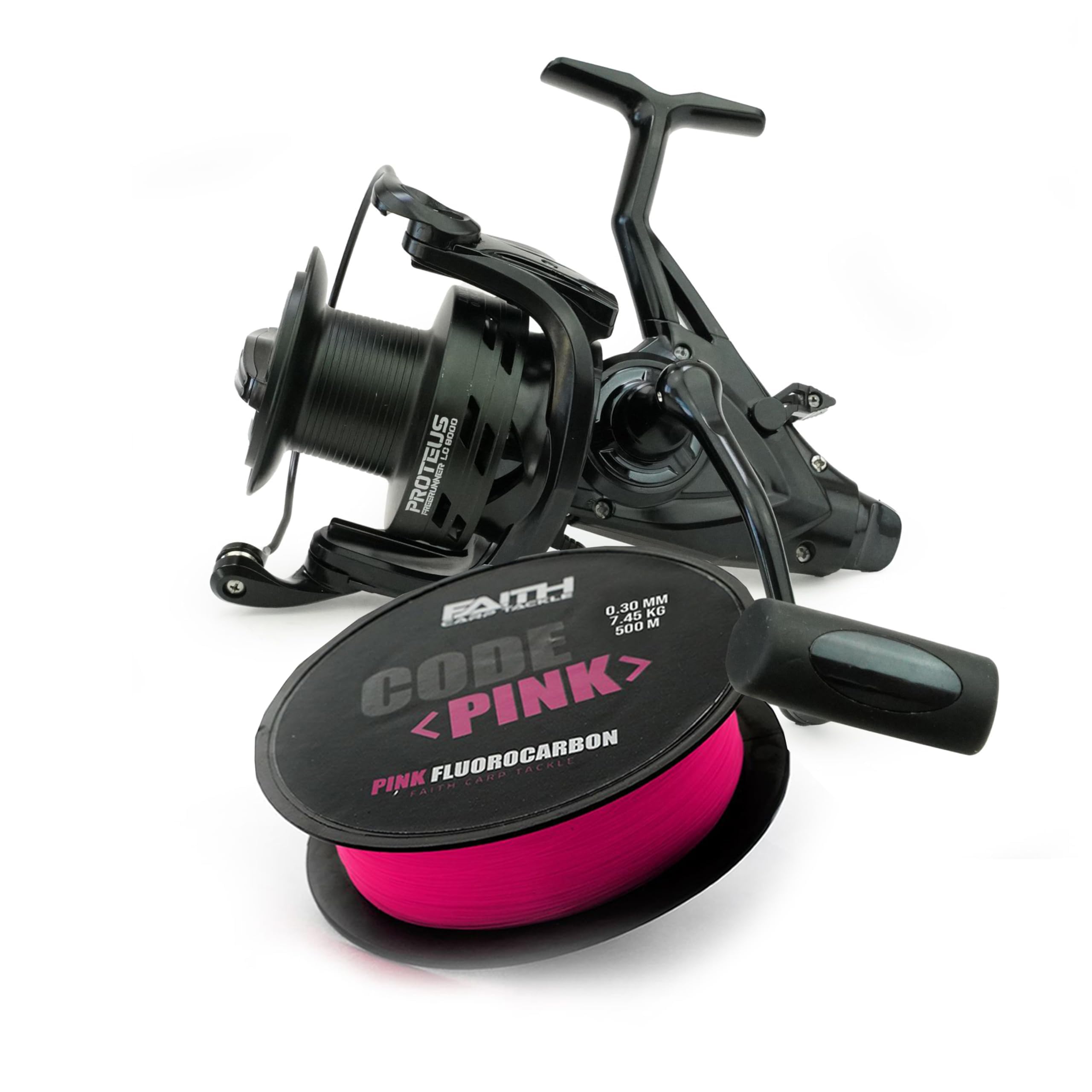 Proteus Freerunner LC 8000 - Karpfenrolle - Angelrolle - Freilaufrolle - Fluorocarbon-Schnur