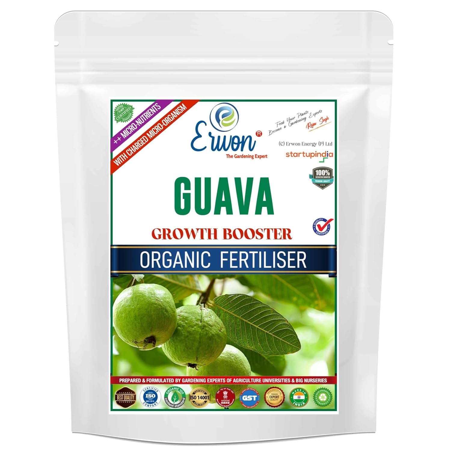 Erwon® Guava Growth Booster for Soil, Premium Essential Powerful Organic Fertilizer for Overall Growth of Guava Plants, with Charged Micro-Organism and ++ Micronutrients (400 gm) (B0CL2BFZVD) Amazon Price History, Amazon Price Tracker
