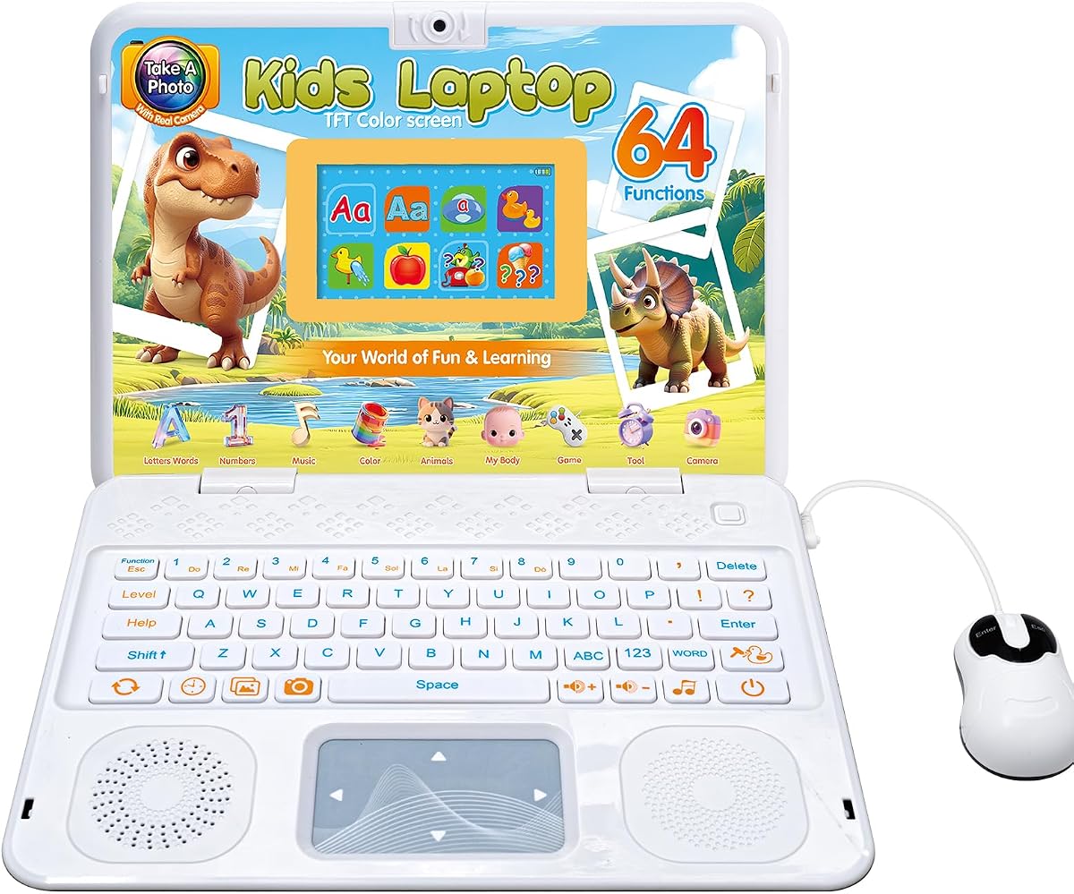 Kids Laptop with Camera Educational Color Screen