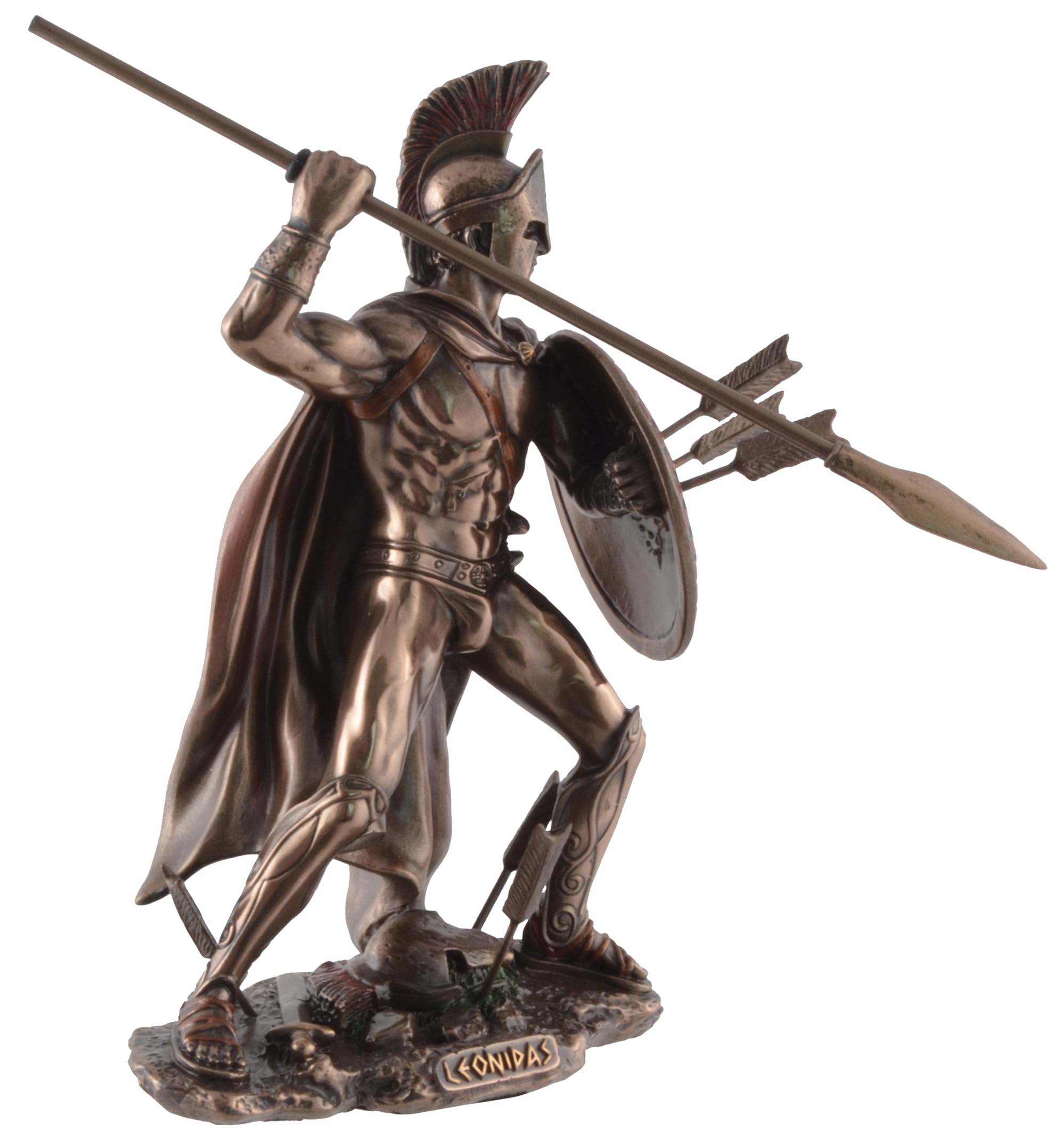 VOGLER Joh. Vogler GmbH Leonidas, König von Sparta, mit Speer und Schild, bronziert