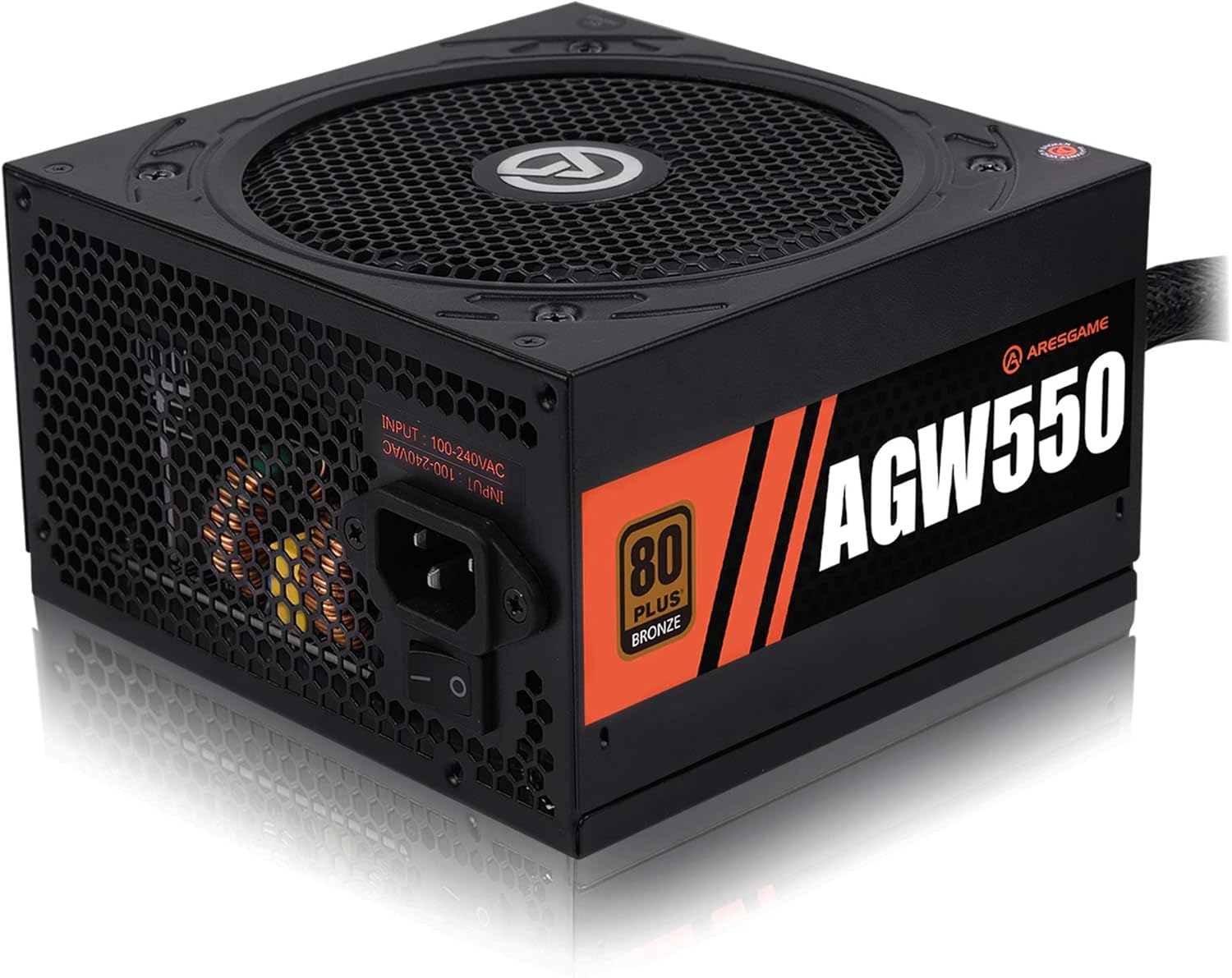 Power Supply 550W 80+ Bronze Certified PSU (ARESGAME