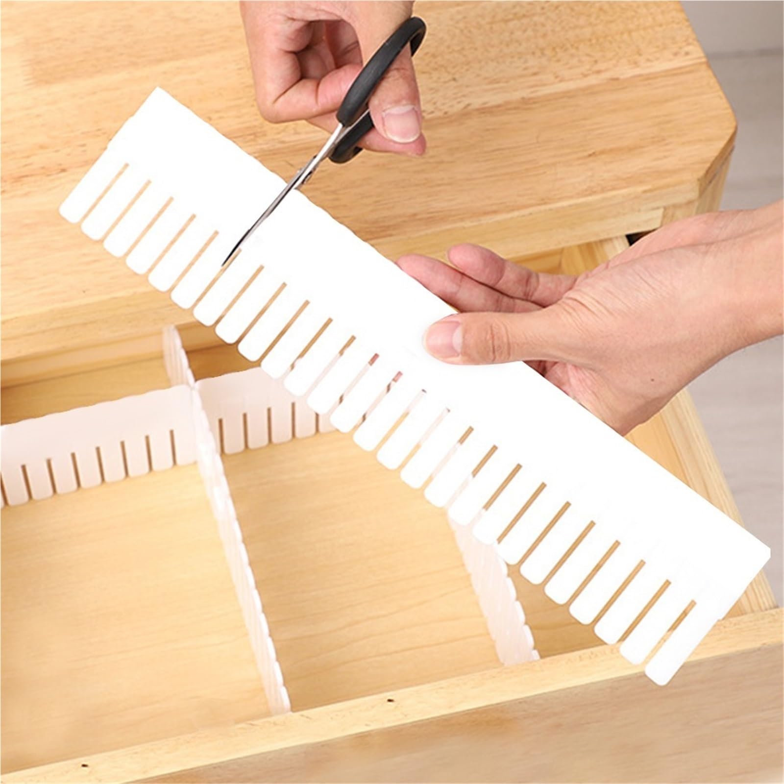 Schubladentrenner 5PCS Schublade Teiler Organisatoren DIY Raster Einstellbar Haushalt Lagerung Make-Up Socken Closet Separator