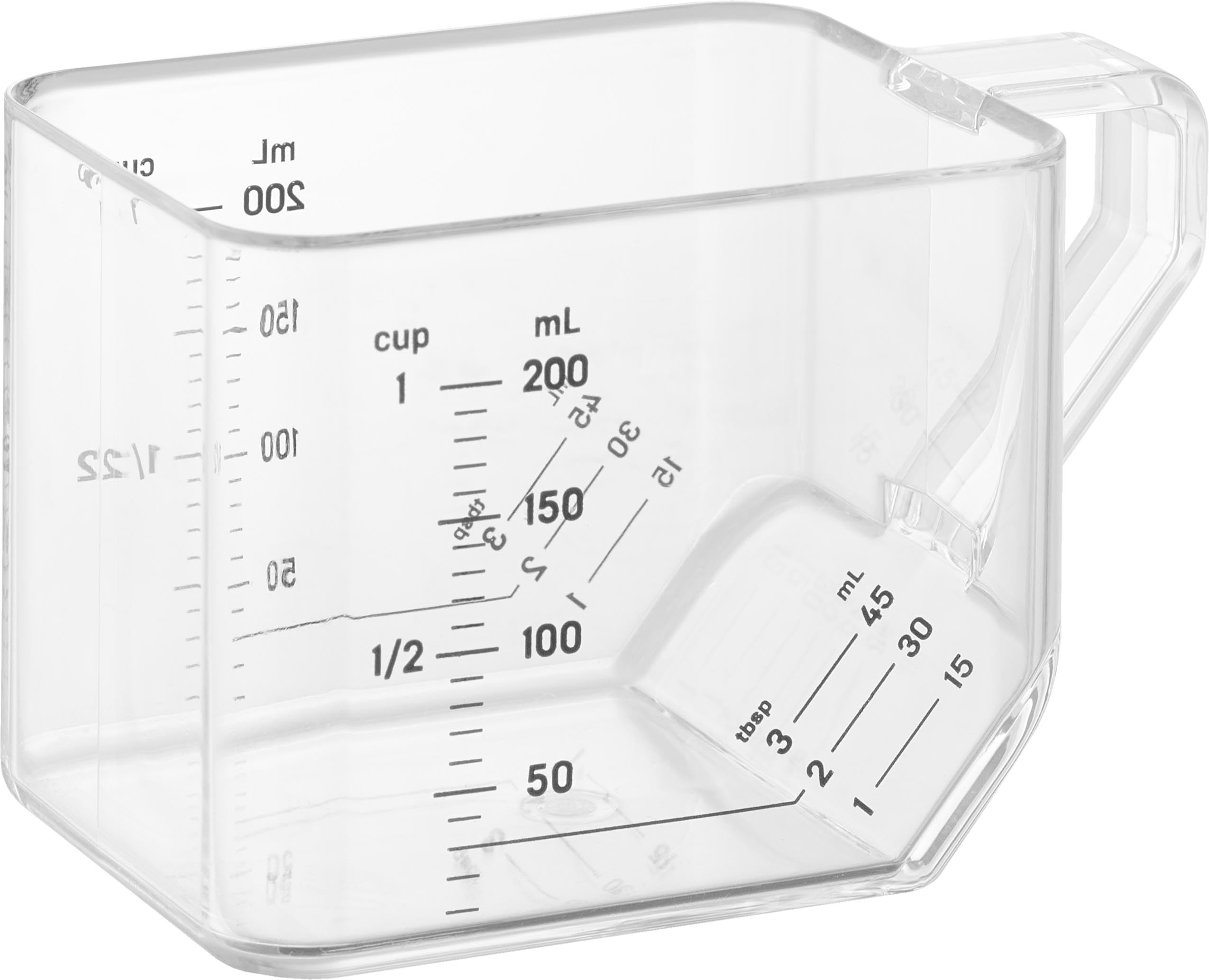 Amazon｜山崎実業(Yamazaki) 大さじも量れる 計量カップ ホワイト W10