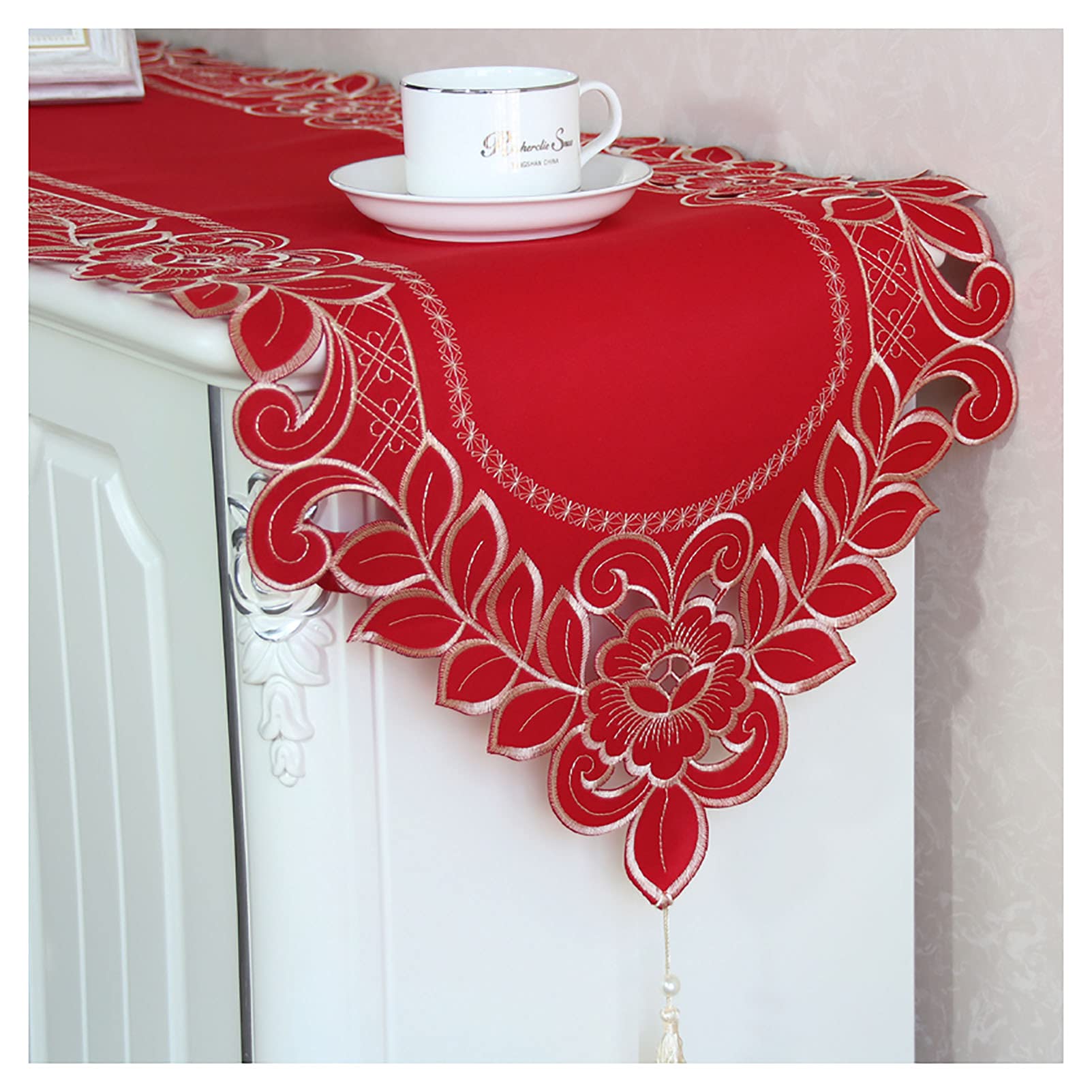 Chemin de table pour table à manger grand format rectangulaire