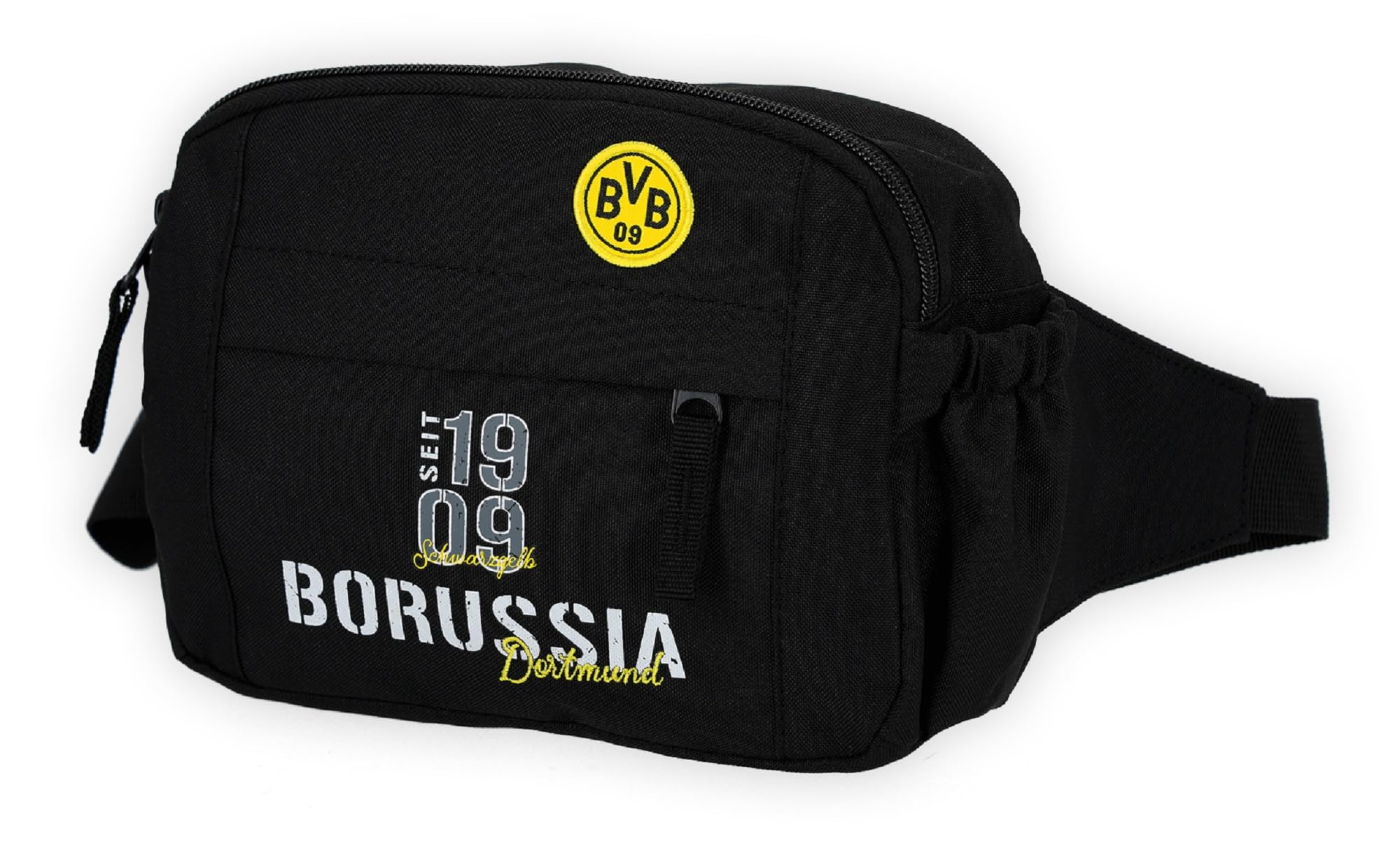 Dortmund Borussia Bauchtasche - Elements - schwarz | Gürteltasche | Tasche | Stadiontasche | BVB 09