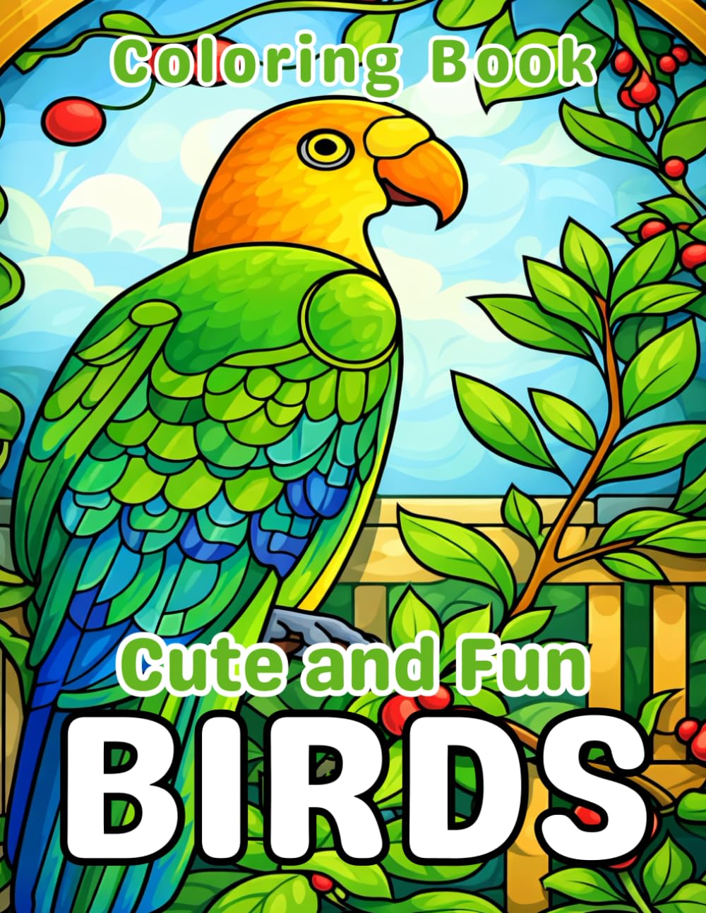Cute and Fun Birds Coloring Book: Adorable Bird Illustrations for Kids and Beginners – Easy, Happy, and Creative Coloring Fun