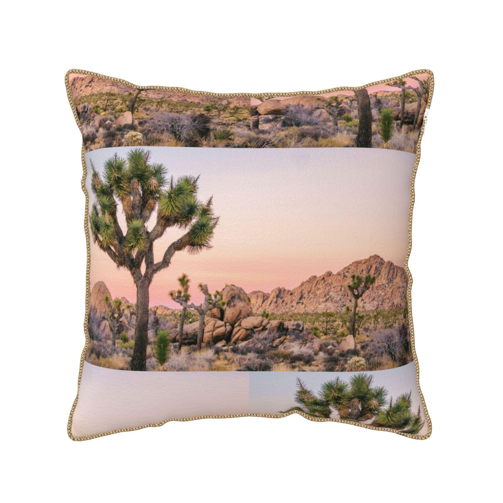 Housse de coussin velours arbre africain pour déco chambre chaleureuse